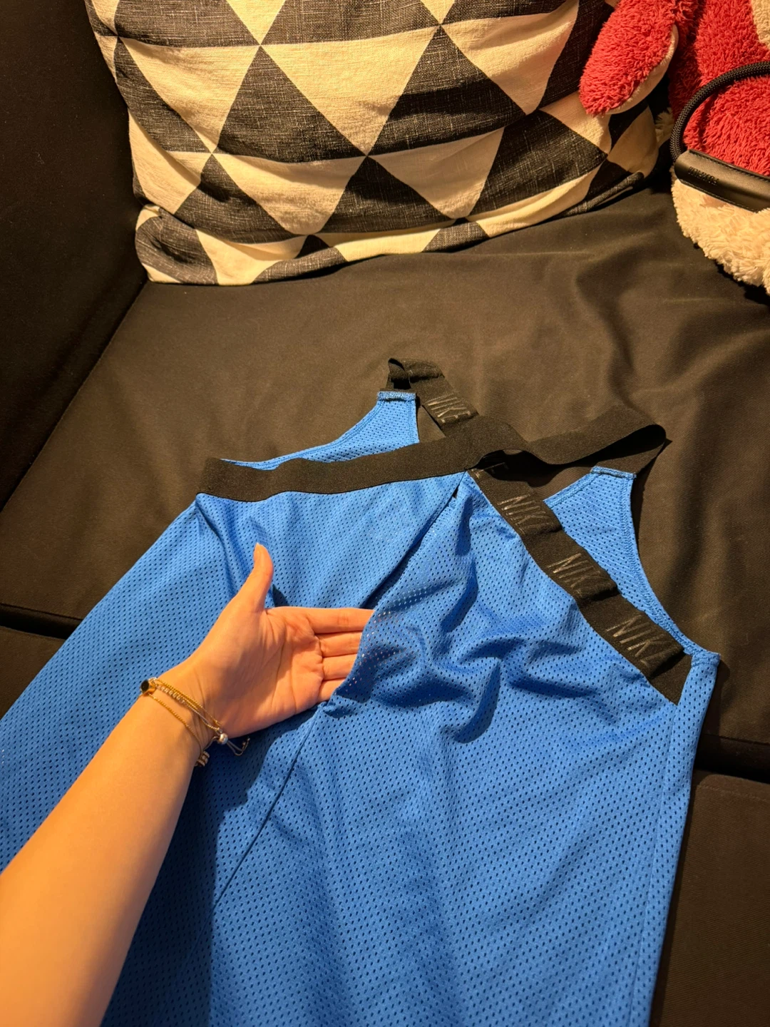 Nike Dri-Fit Blue Backless Tank Top - photo 5