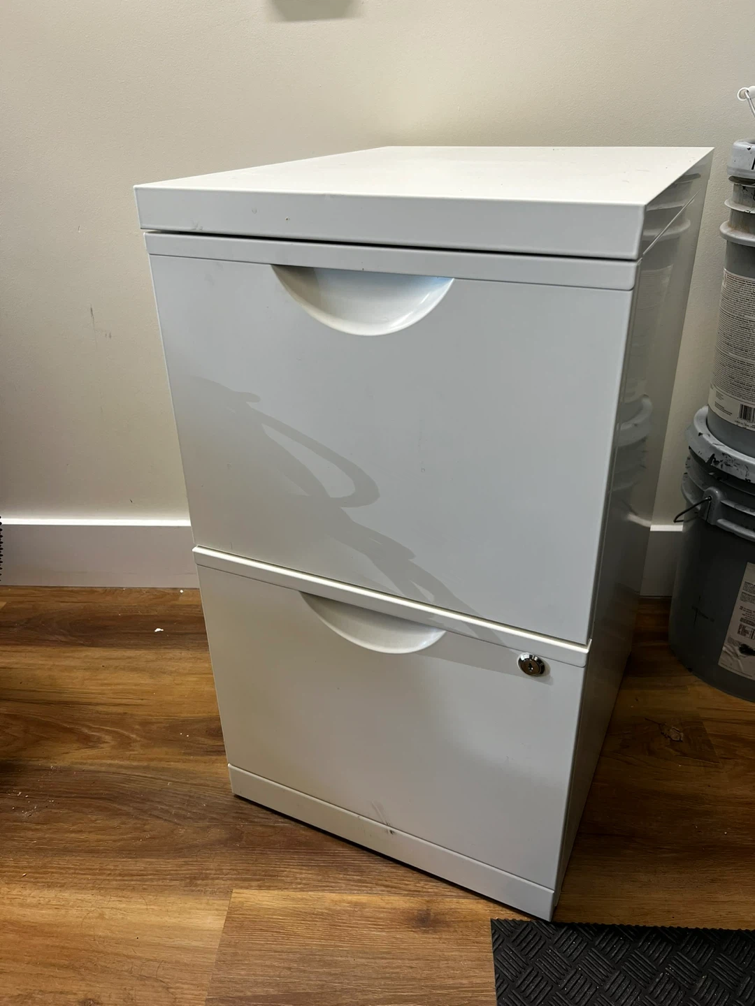 White 2-Drawer Filing Cabinet