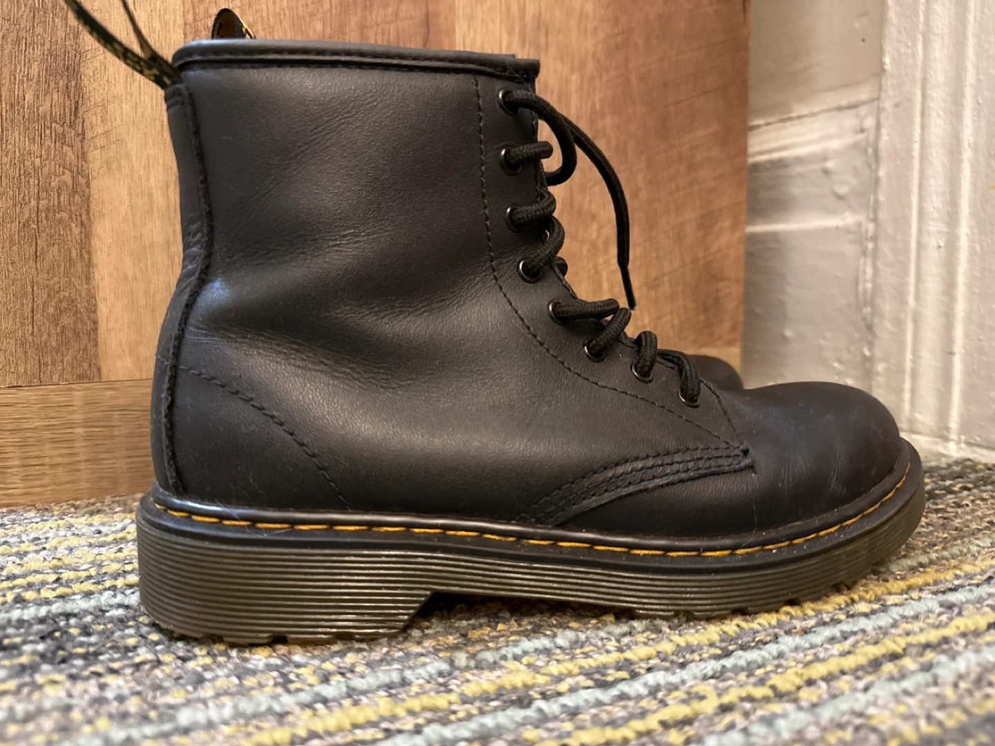 Dr. Martens Black Leather Boots with Zipper - photo 3