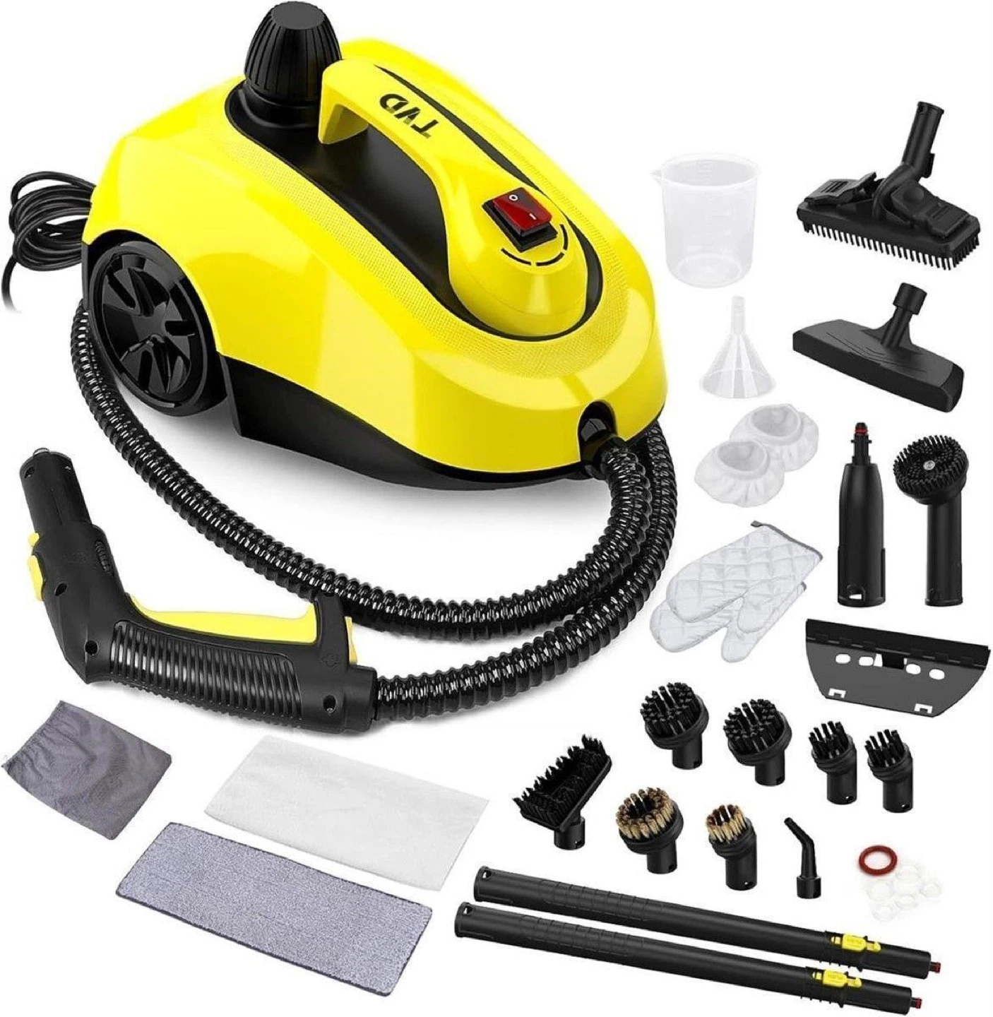 Yellow TVD Steam Cleaner with 26 Accessories - photo 5
