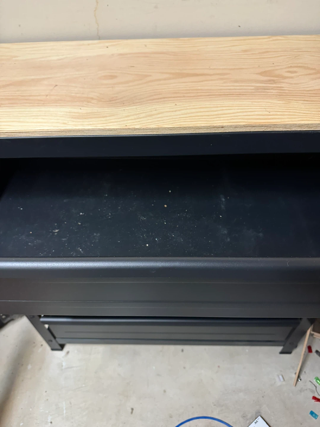 4-Drawer Rolling Tool Chest with Wooden Top