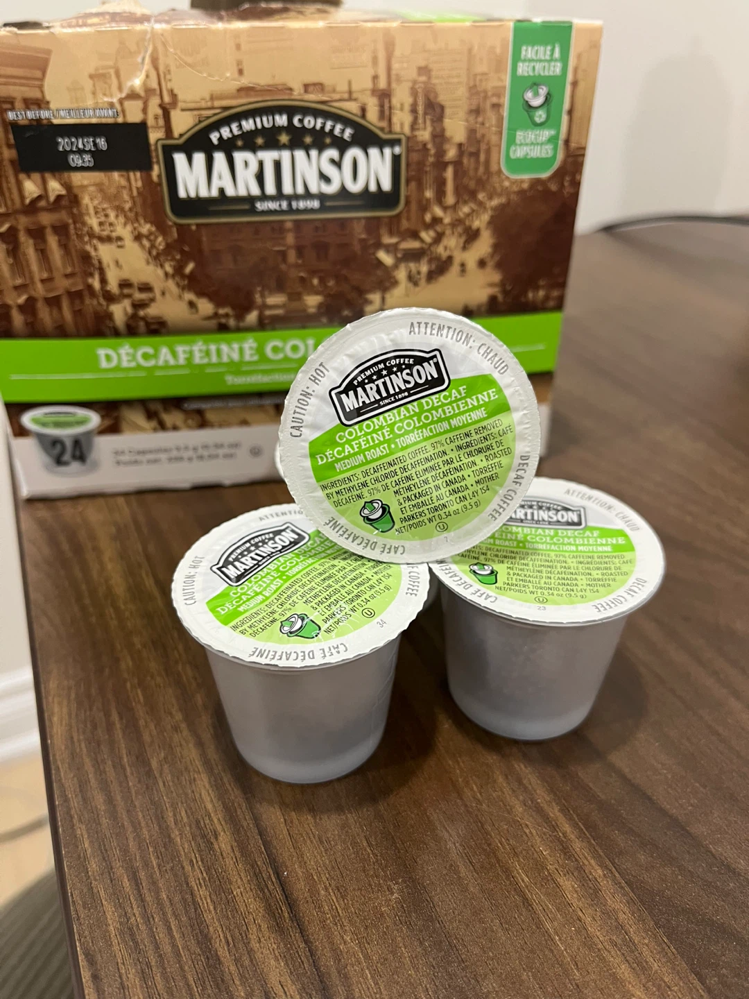 Martinson Decaf Colombian pods