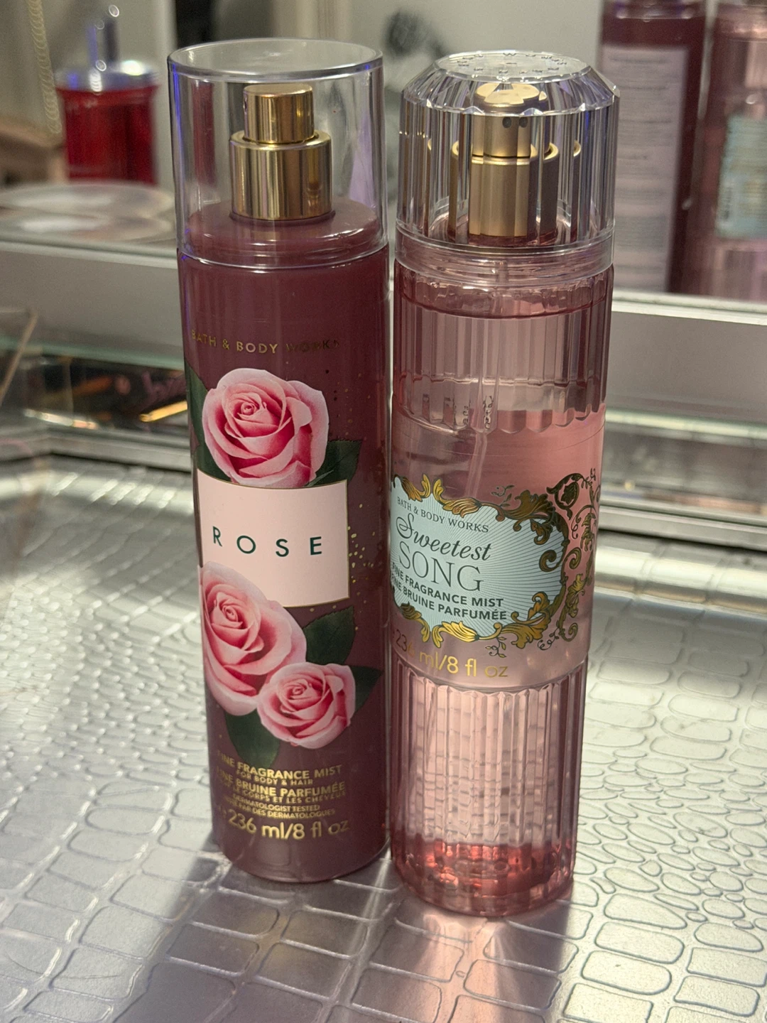 Bath & Body Works Rose & Sweetest Song Fragrance Mist Lot