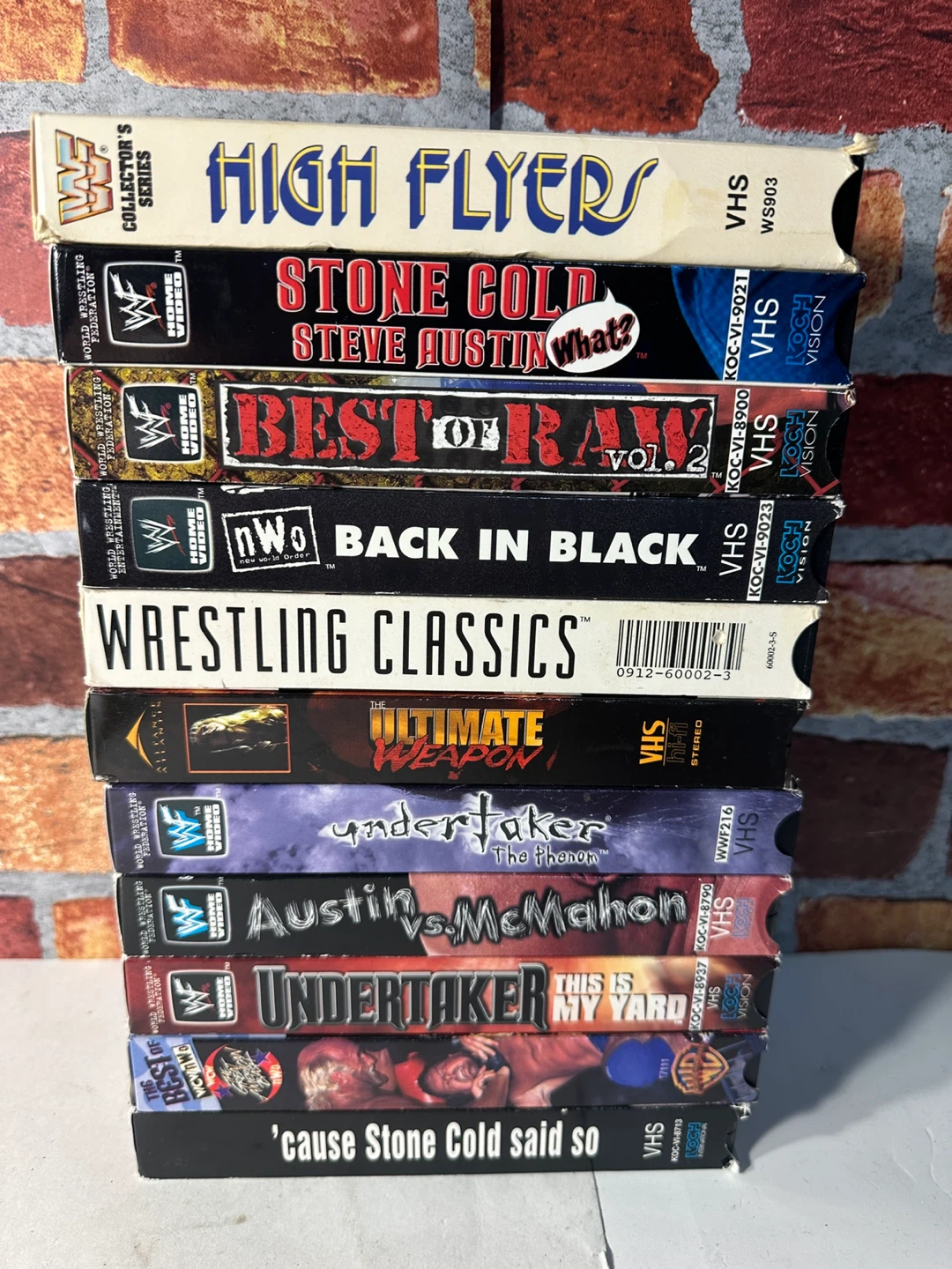 Collection of WWF/WWE Wrestling VHS Tapes