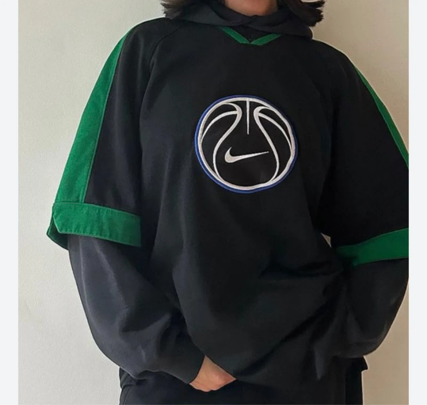 Nike Basketball Team Sport Jersey - Black/Green - XXL