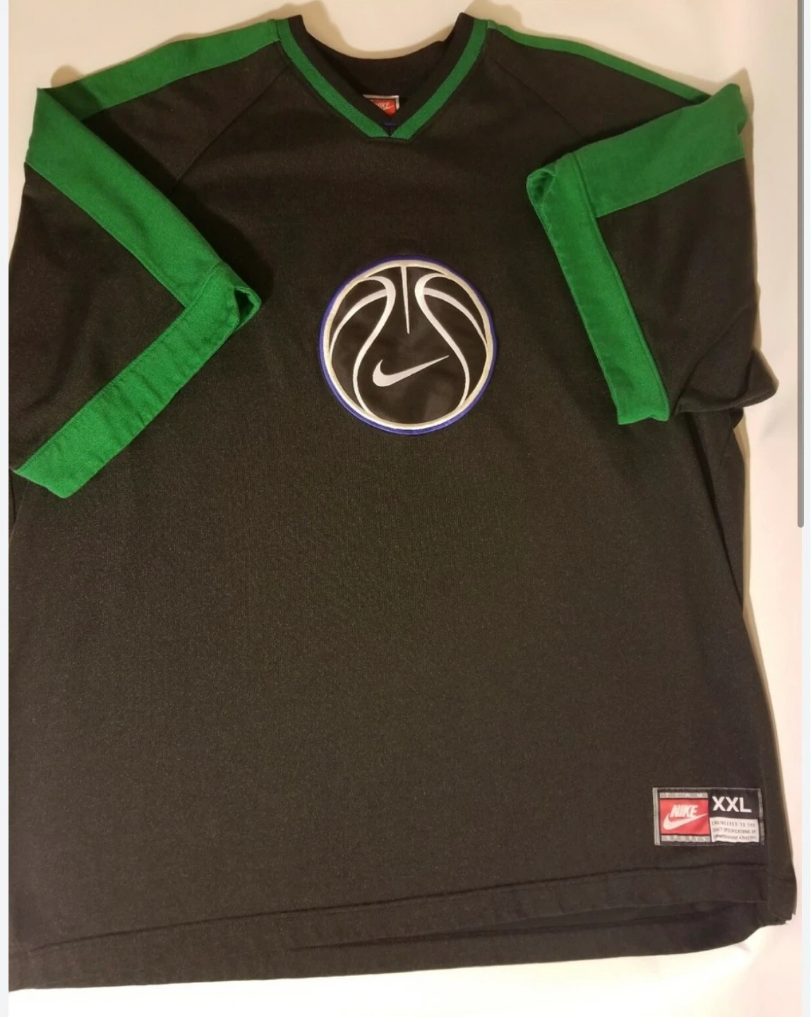 Nike Basketball Team Sport Jersey - Black/Green - XXL - photo 2