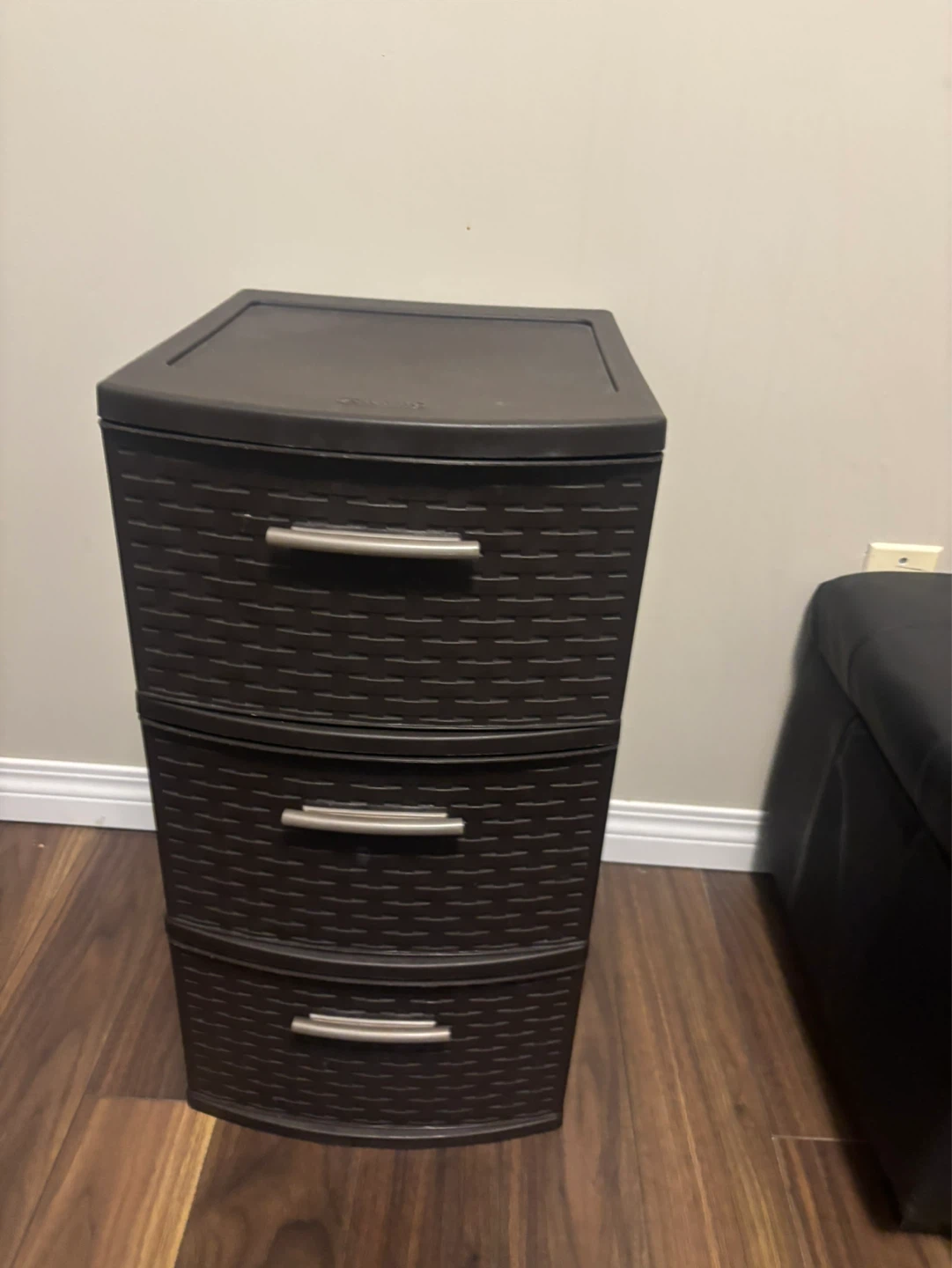Dark Brown 3-Drawer Storage Unit