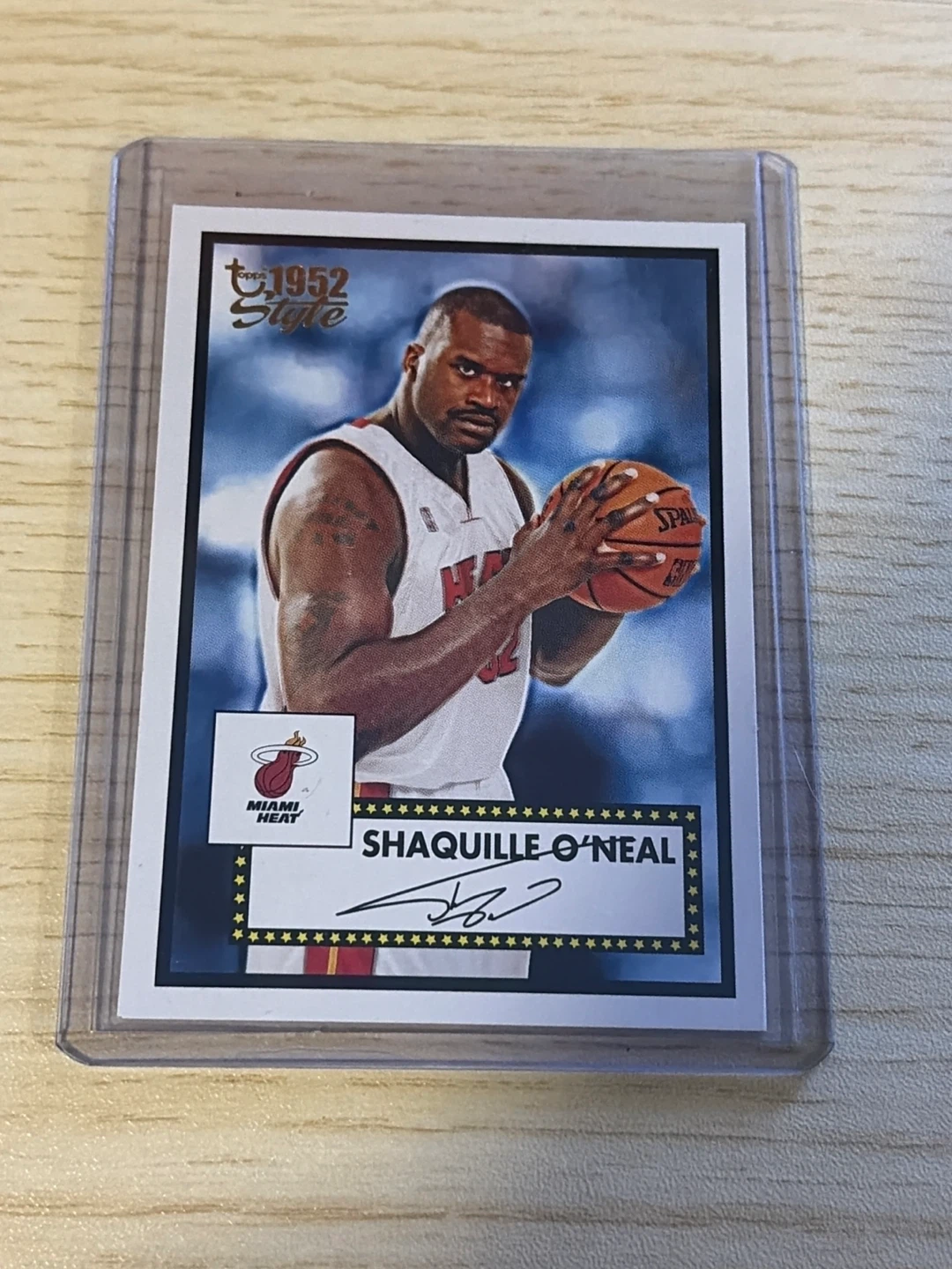 Signed Topps 1952 Style Shaquille O'Neal Basketball Card