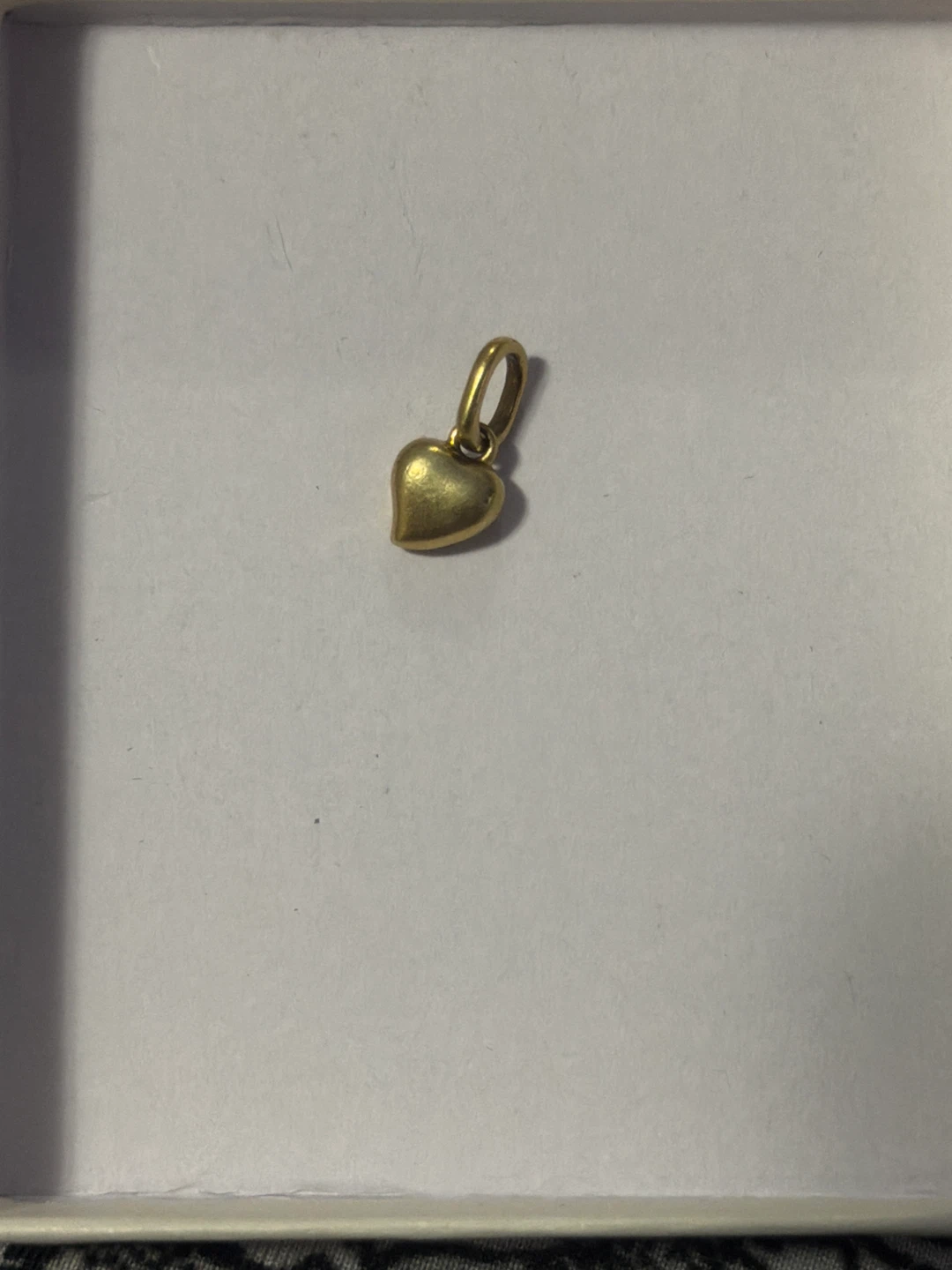 Small Pandora Gold Heart Charm Pendant