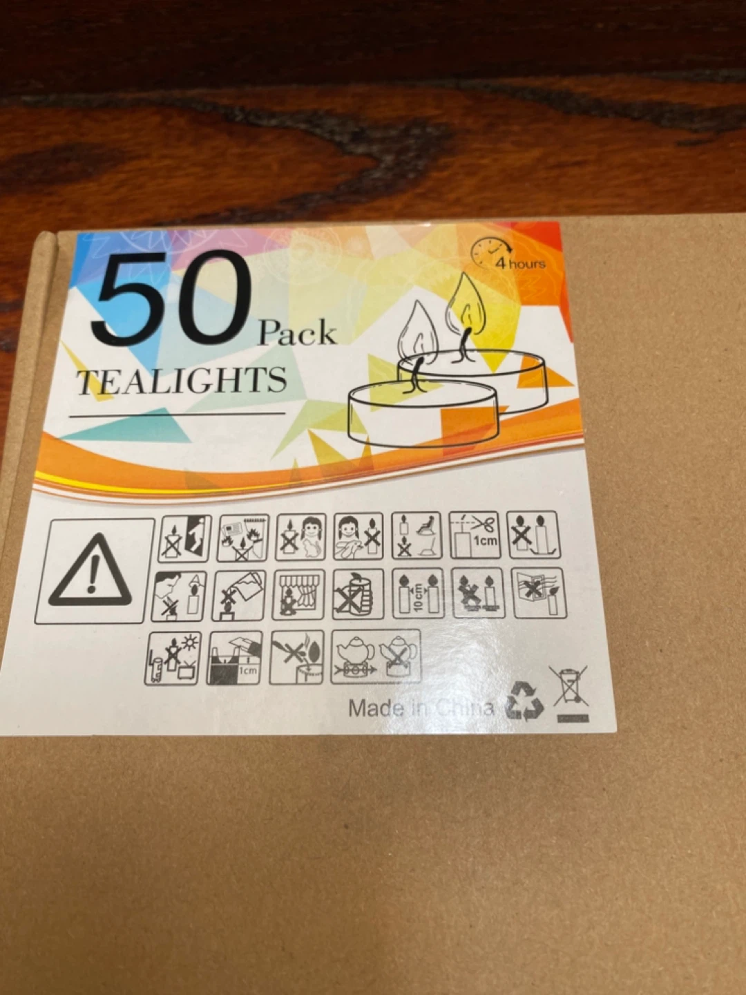 50 Pack Tealights - Black