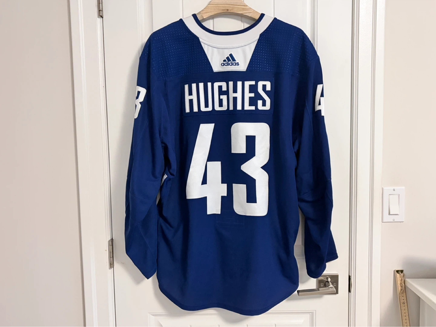 Official Adidas Canucks Quinn Hughes Practice Jersey 58