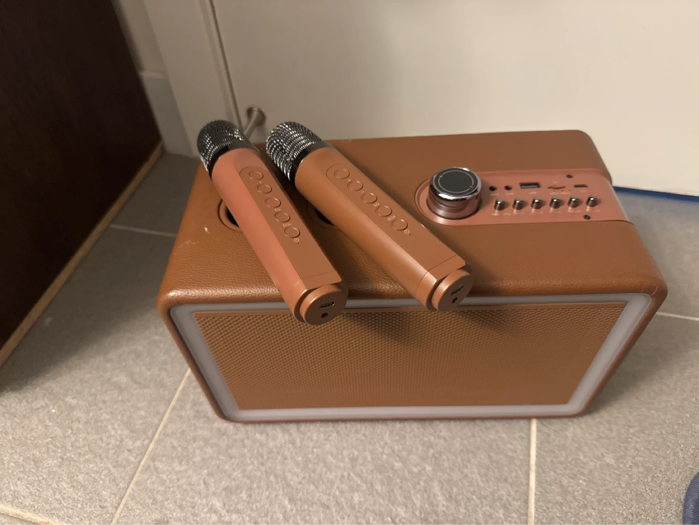 Karaoke Machine Bluetooth Speaker with 2 Microphones - photo 5