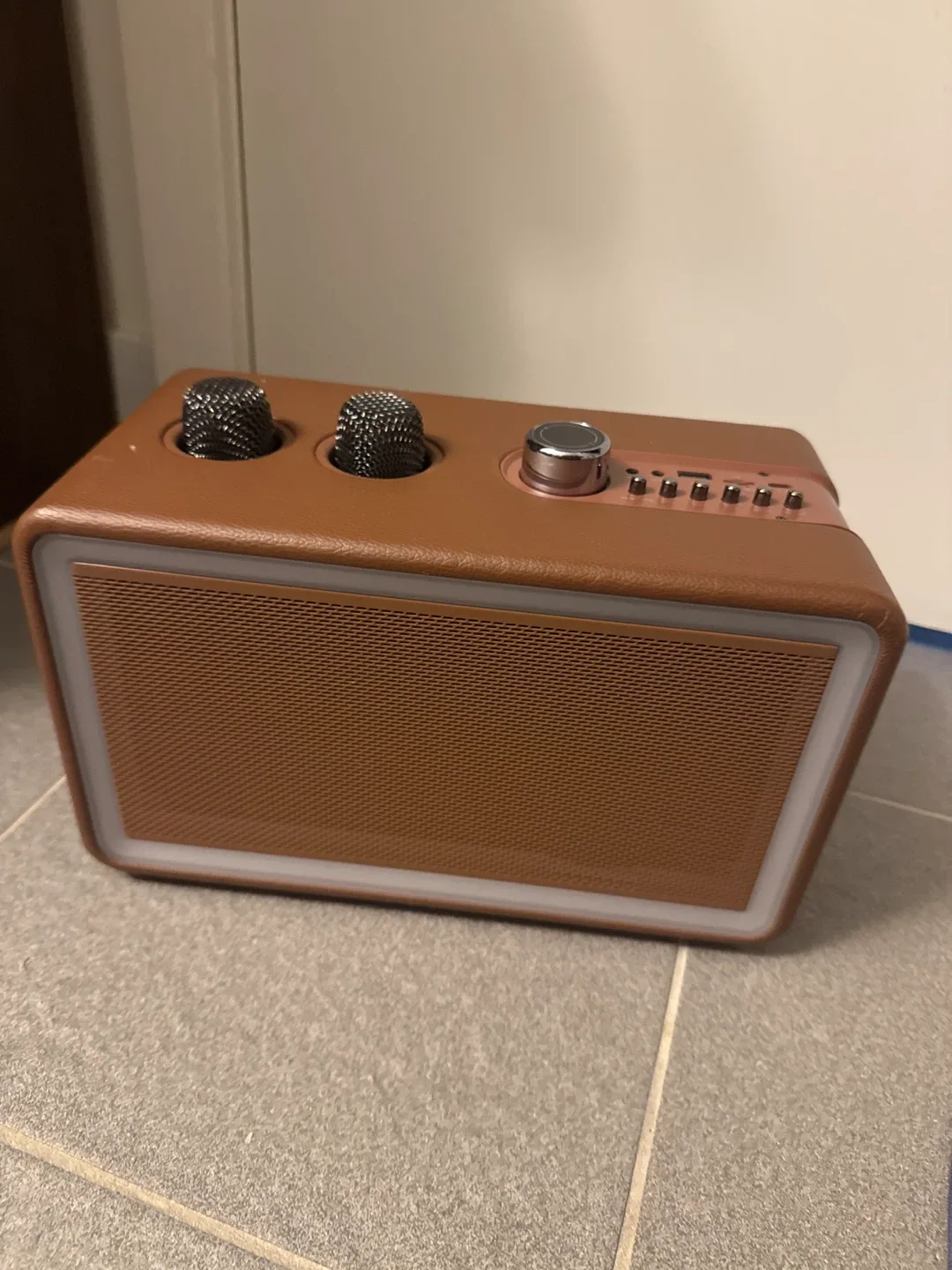 Karaoke Machine Bluetooth Speaker with 2 Microphones - photo 3