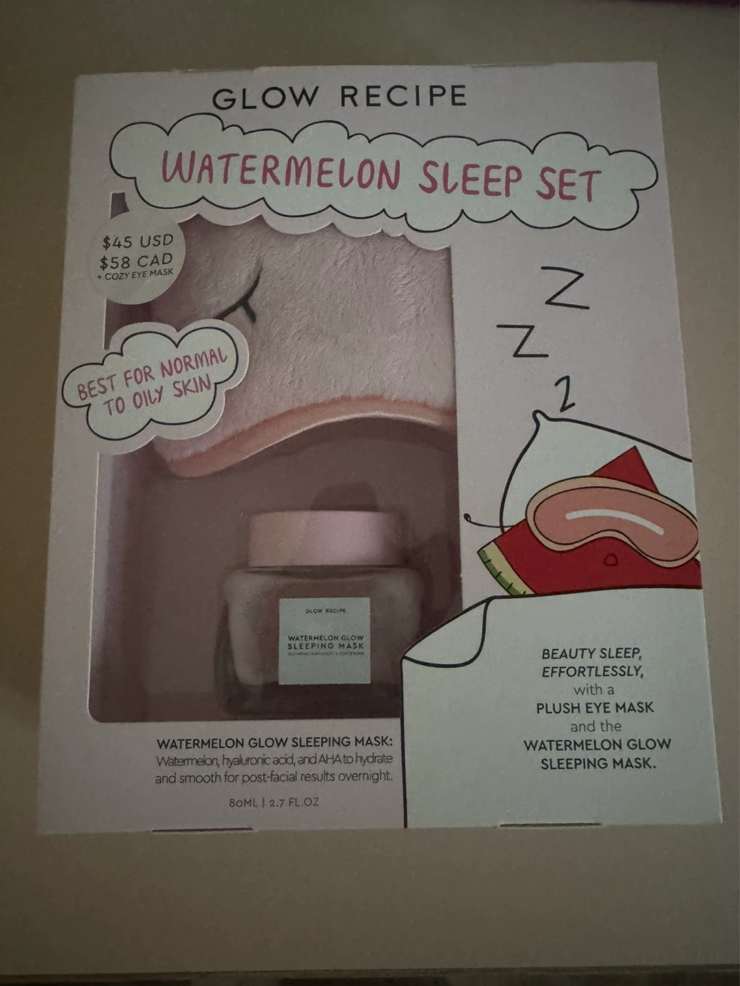 Glow Recipe Watermelon Sleep Set