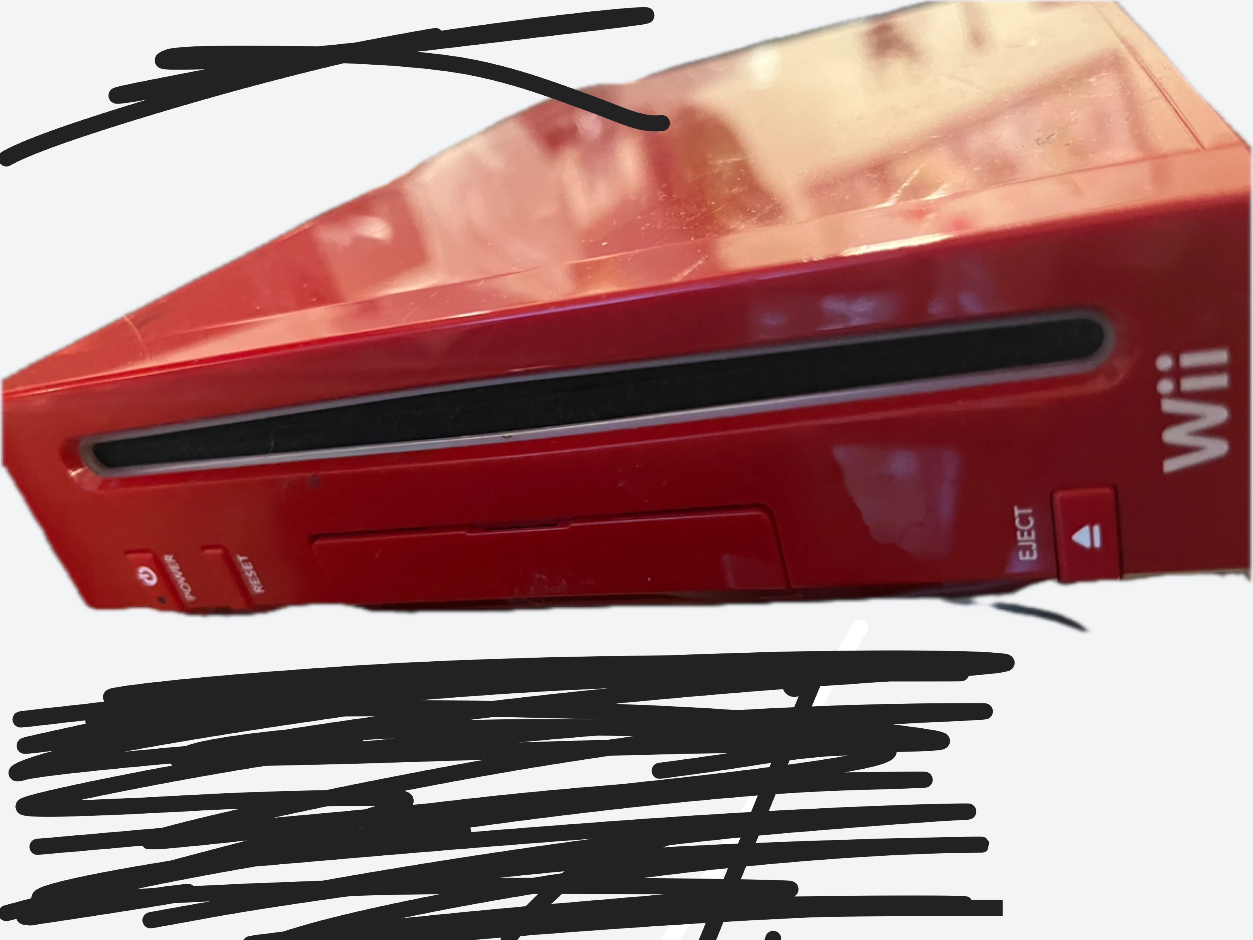 Nintendo Wii Console Red