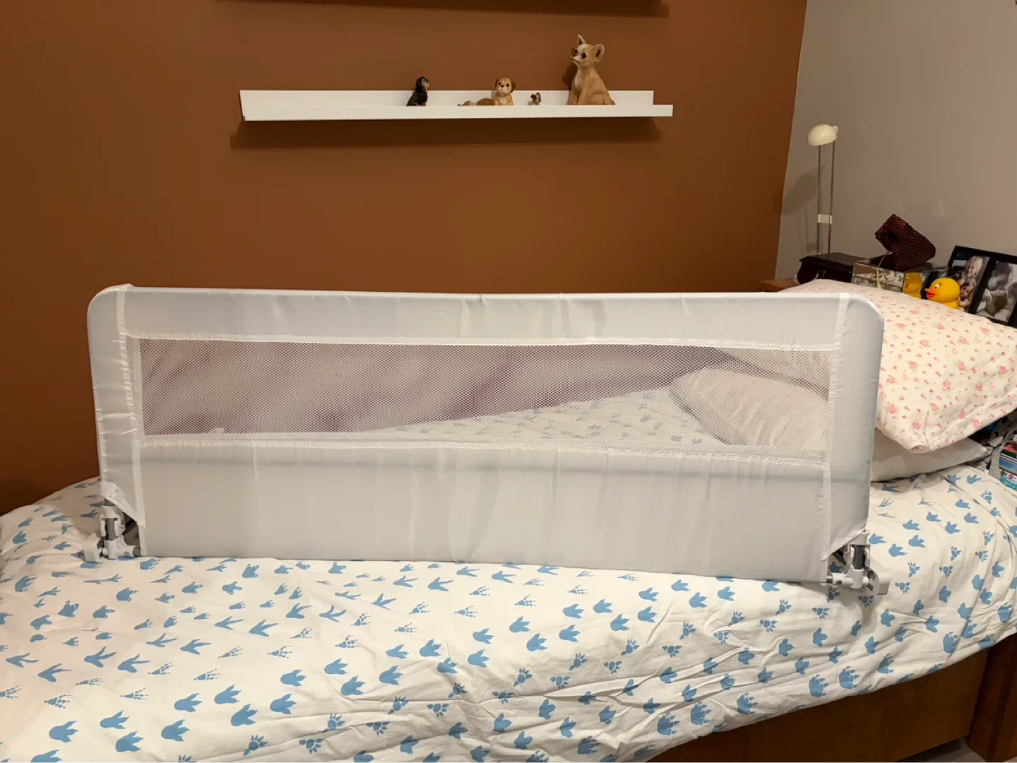 White Toddler Bed Rail Guard