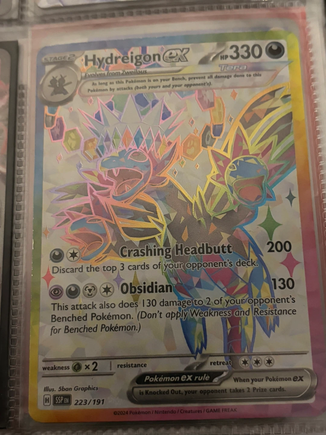 Hydreigon EX Pokémon Card 223/191
