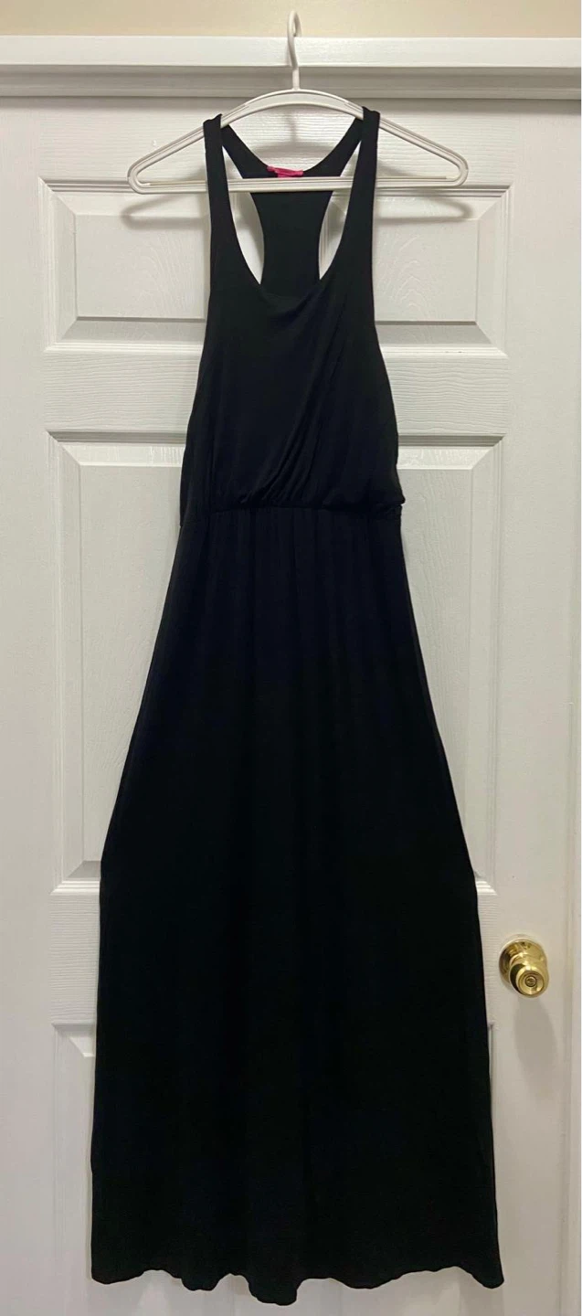 Black Racerback Maxi Dress Size M