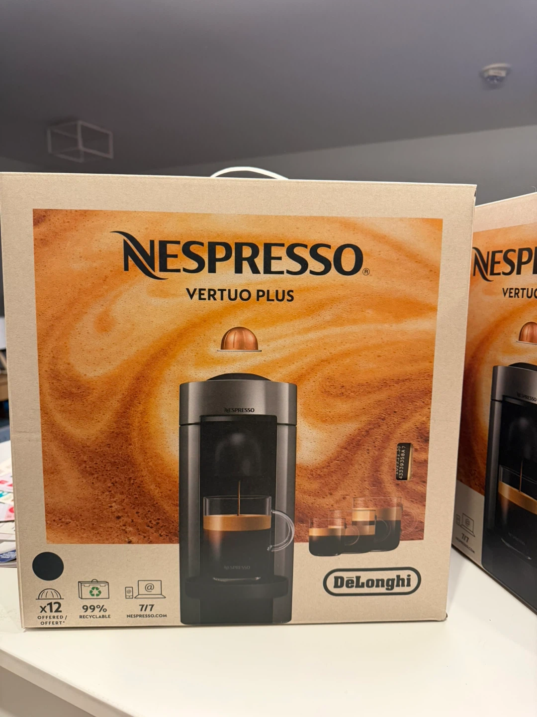 NESPRESSO VERTUO PLUS MACHINE, GREY