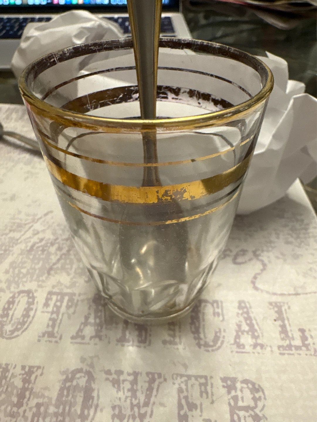Vintage Gold Teapot and Glasses Set with Tray - photo 5