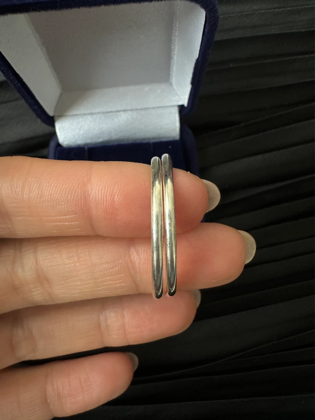 Sterling Silver Hoop Earrings - photo 3