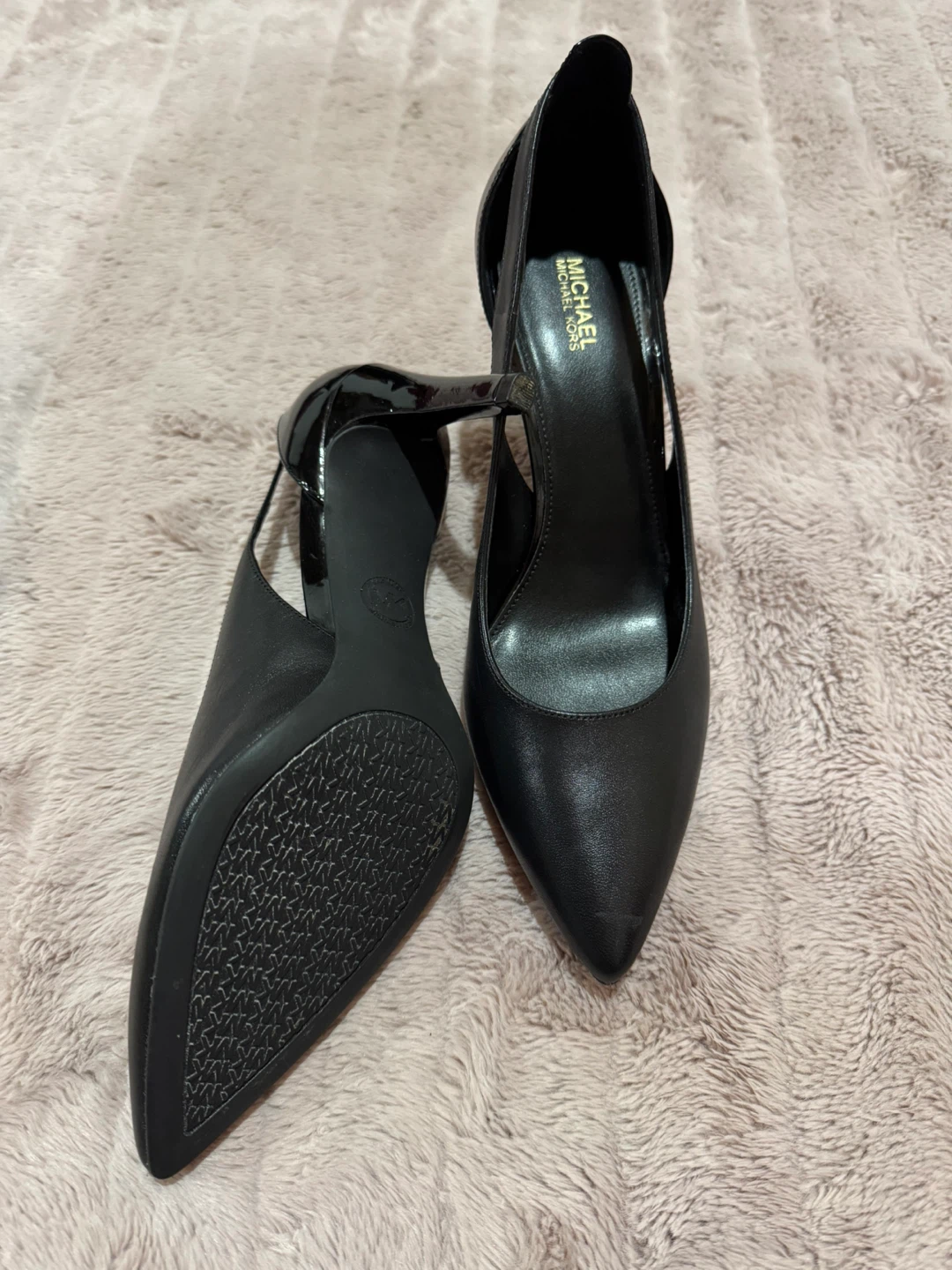 Michael Kors Black Leather Heels - Size 8.5 - photo 5
