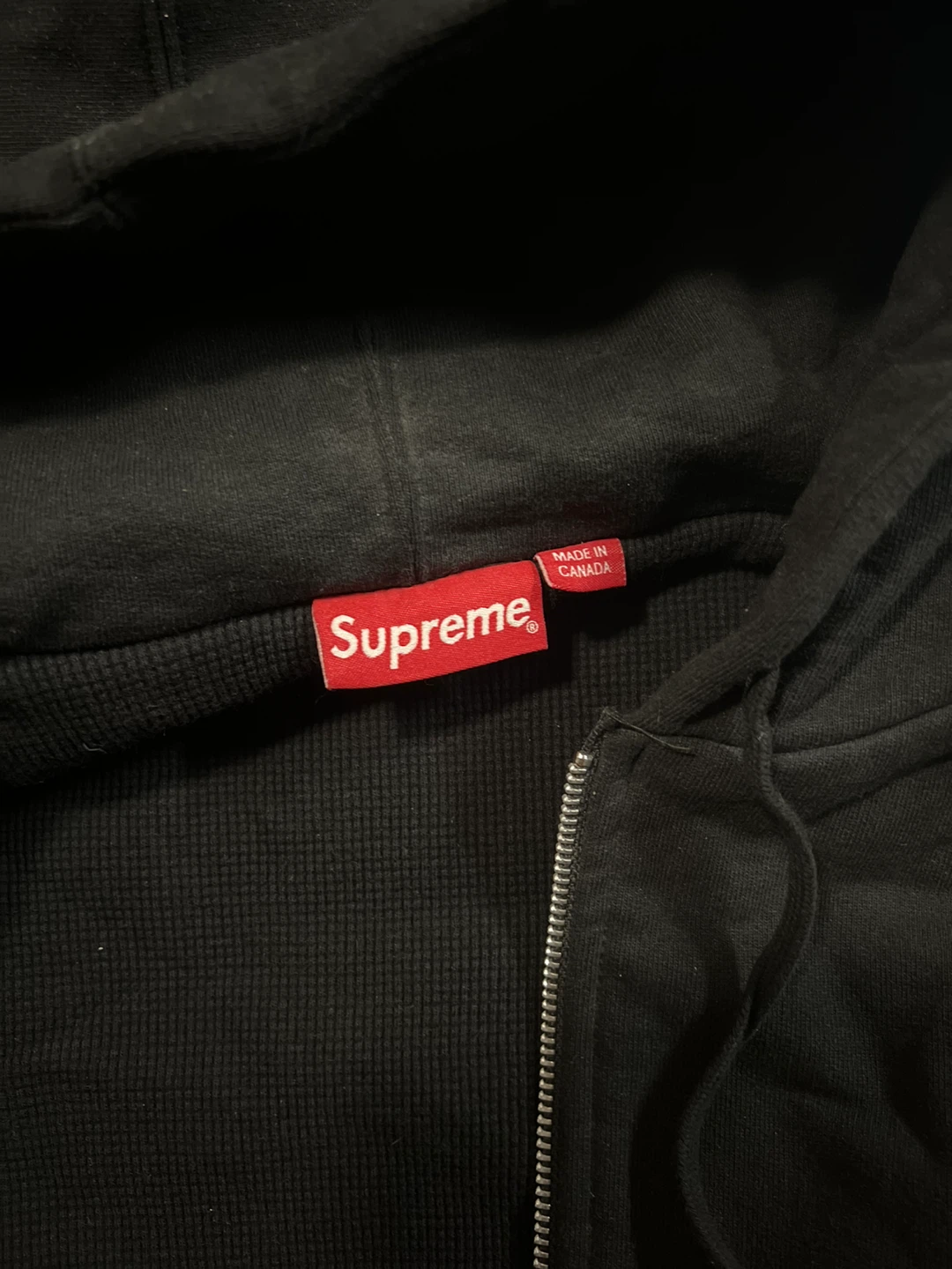 Supreme Black Full Zip Hoodie - photo 4