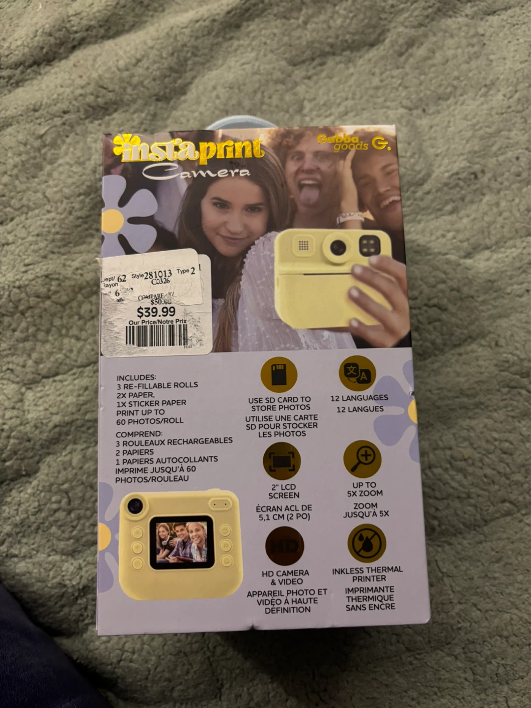 InstaPrint Camera Yellow - photo 3