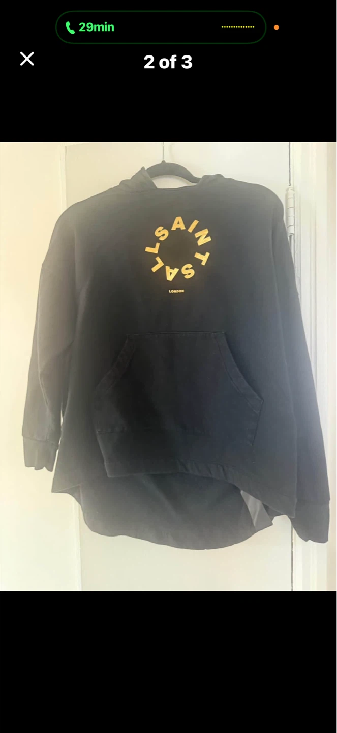 Saint London Black Hoodie - photo 2