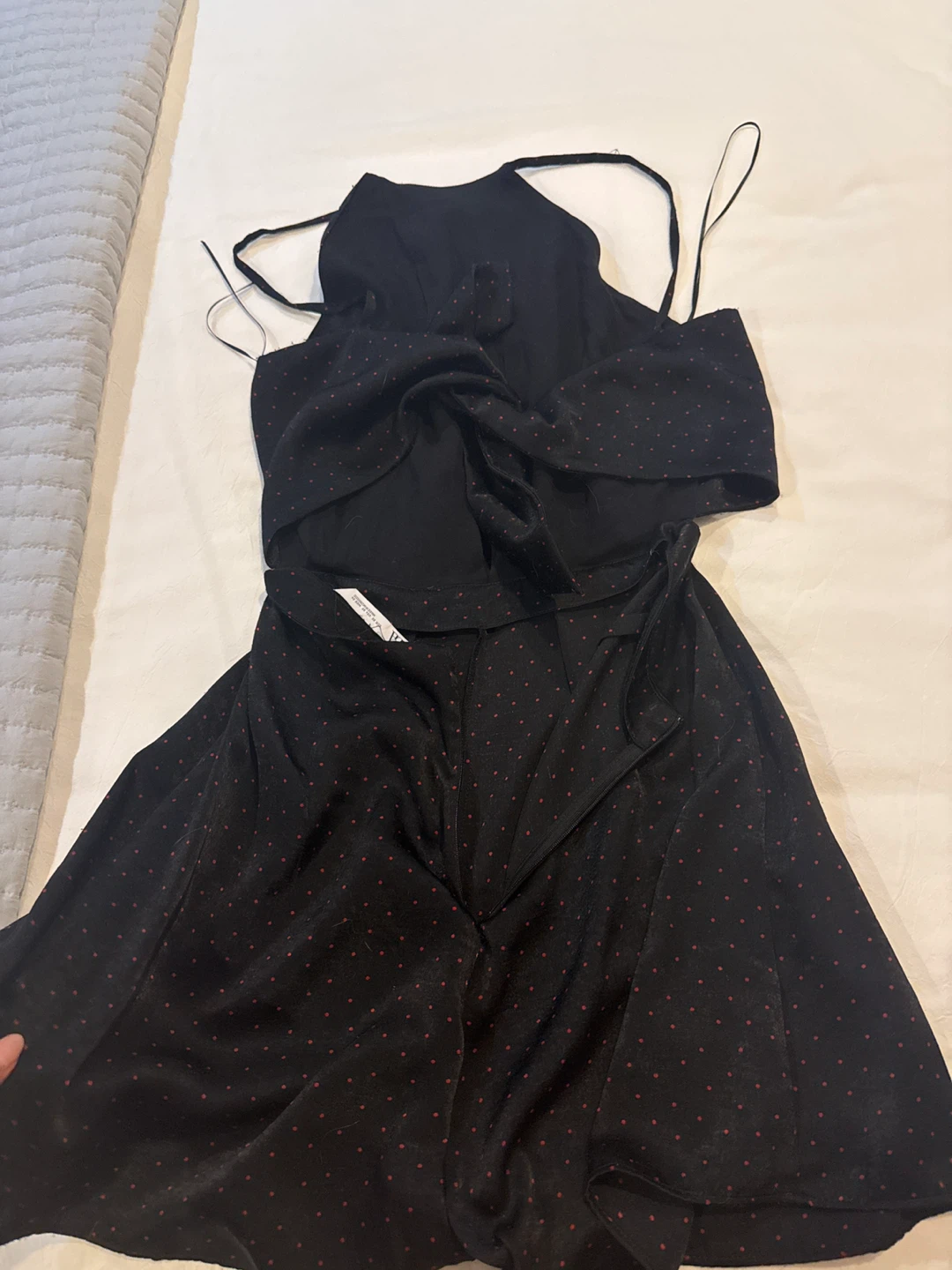 Black Polka Dot Jumpsuit - photo 2