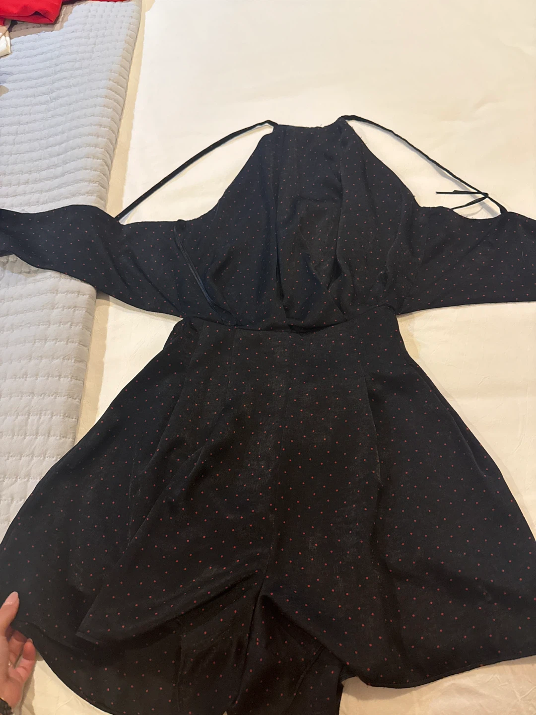 Black Polka Dot Jumpsuit