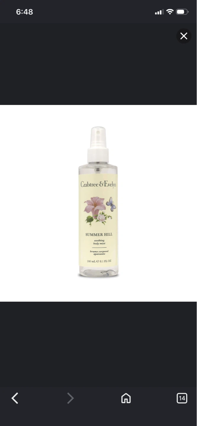 Crabtree & Evelyn Summer Hill Soothing Body Mist 240ml - photo 5