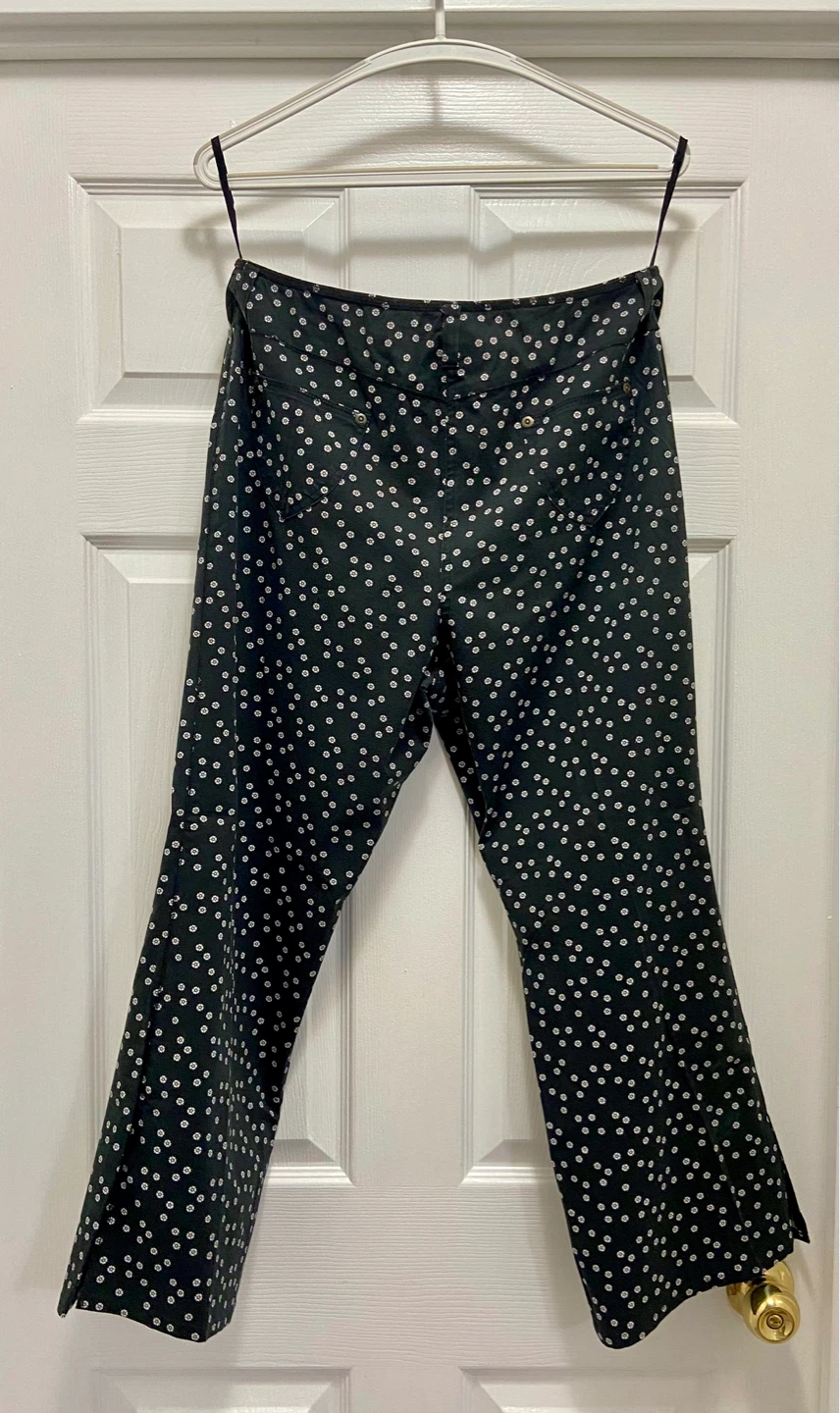 Ideology Black Floral Wide Leg Pants - photo 2