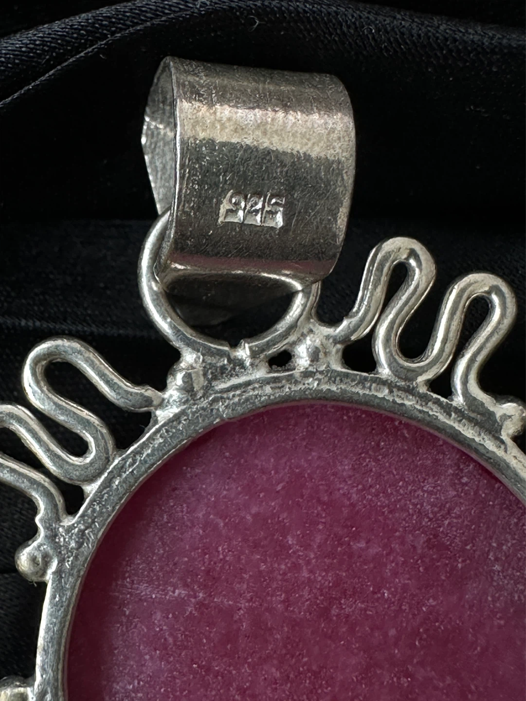 Sterling Silver Pendant with Pink Gemstone - photo 5