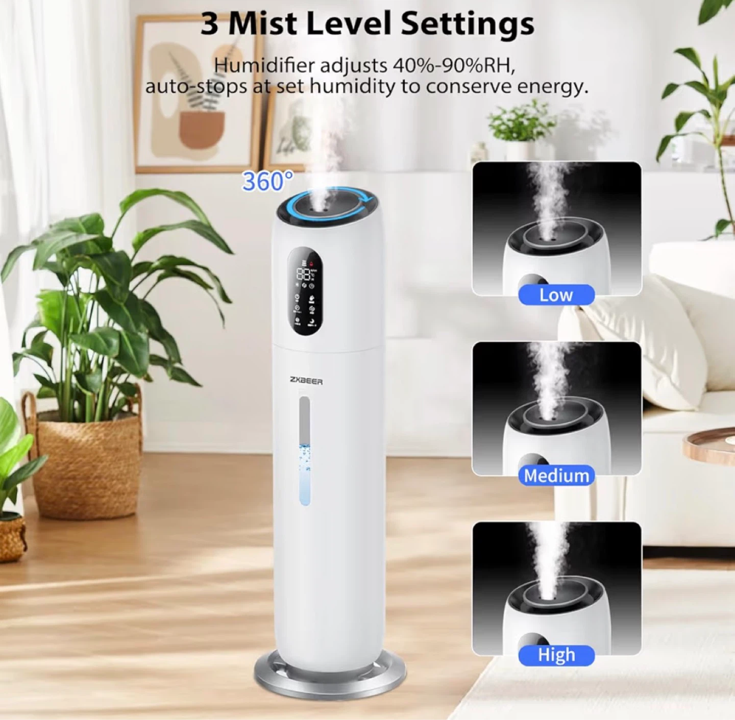 ZXBEER 9L Ultrasonic Humidifier (MOVING SALE) - photo 4