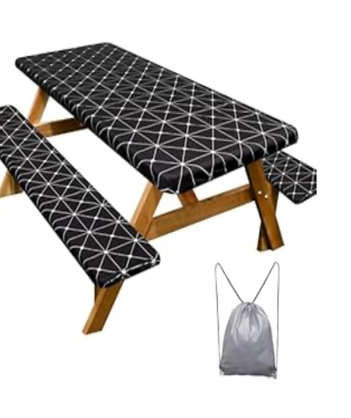 Picnic Table Cover Set with Carrying Bag
