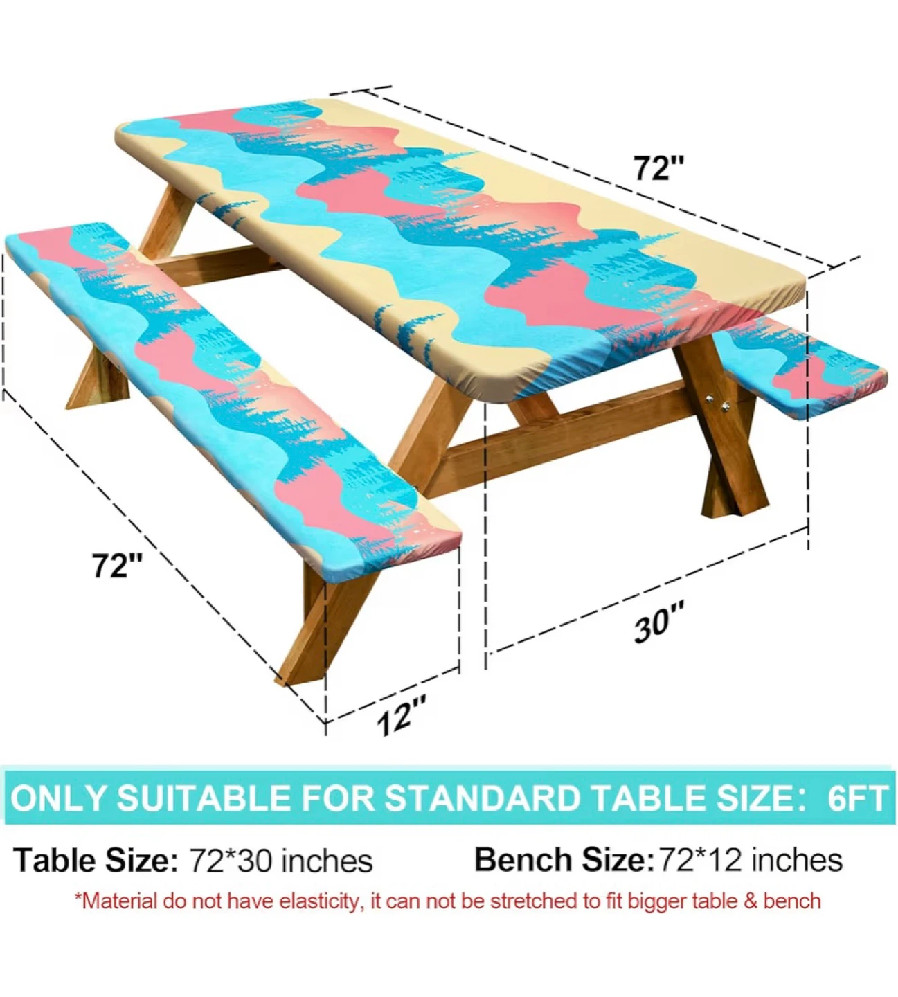 Picnic Table Cover Set with Carrying Bag - photo 5