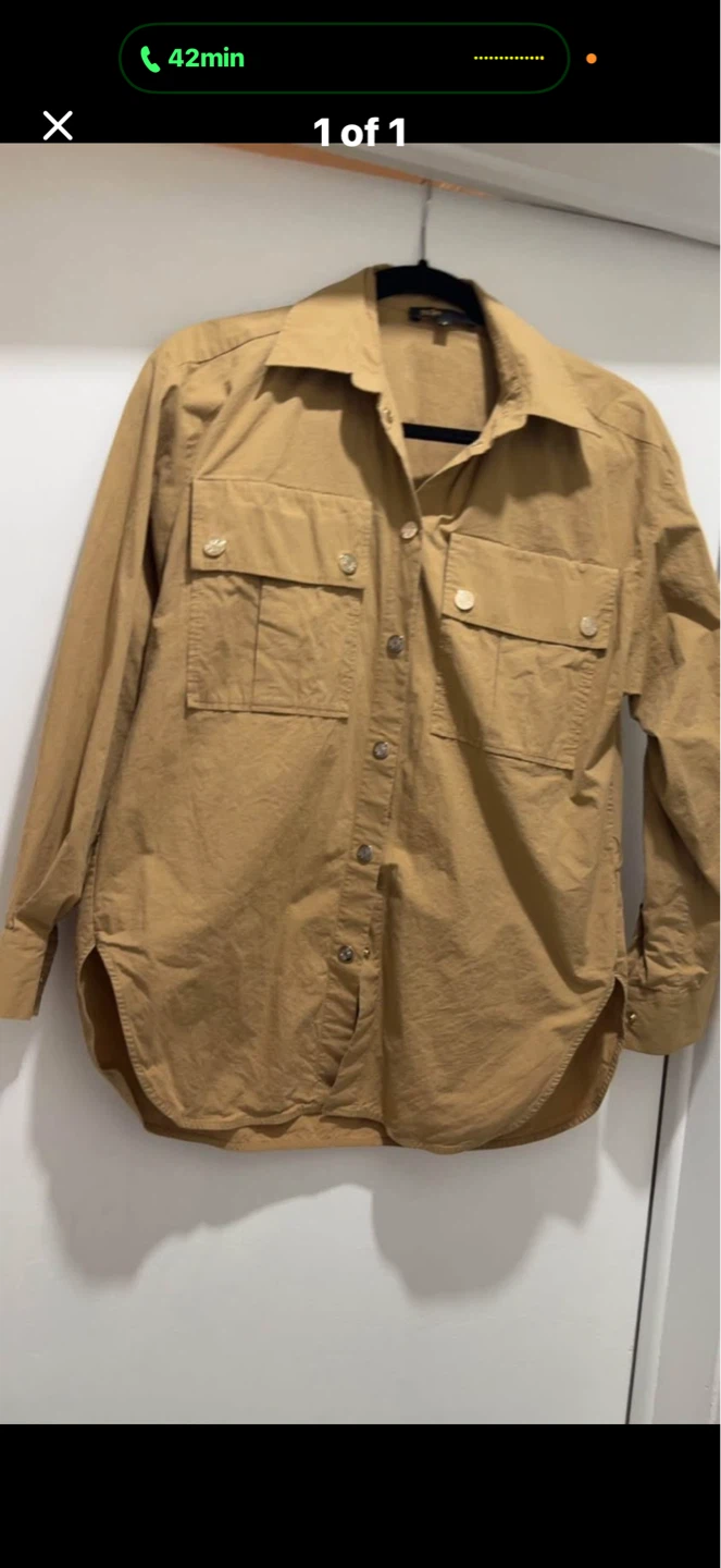 Tan Button-Up Shirt