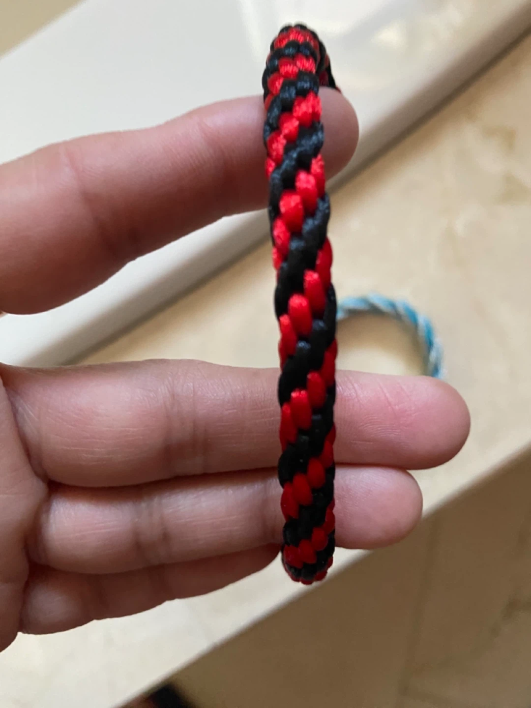Braided Bracelets - Blue/Silver and Red/Black - photo 2
