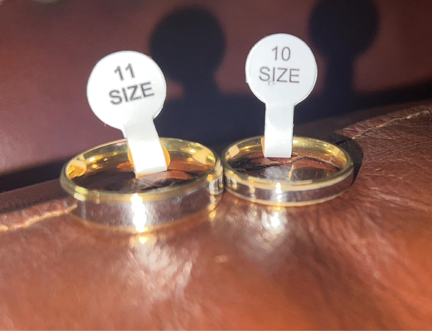 Two Wedding Bands - Sizes 10 and 11