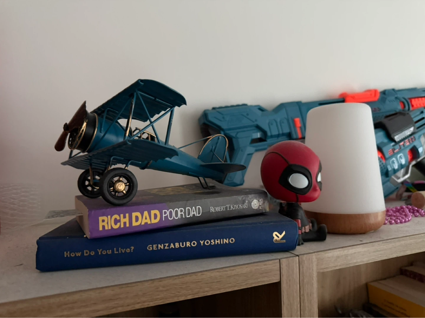 Teal Biplane Model + Room Decoration Items Bundle – $45 for All