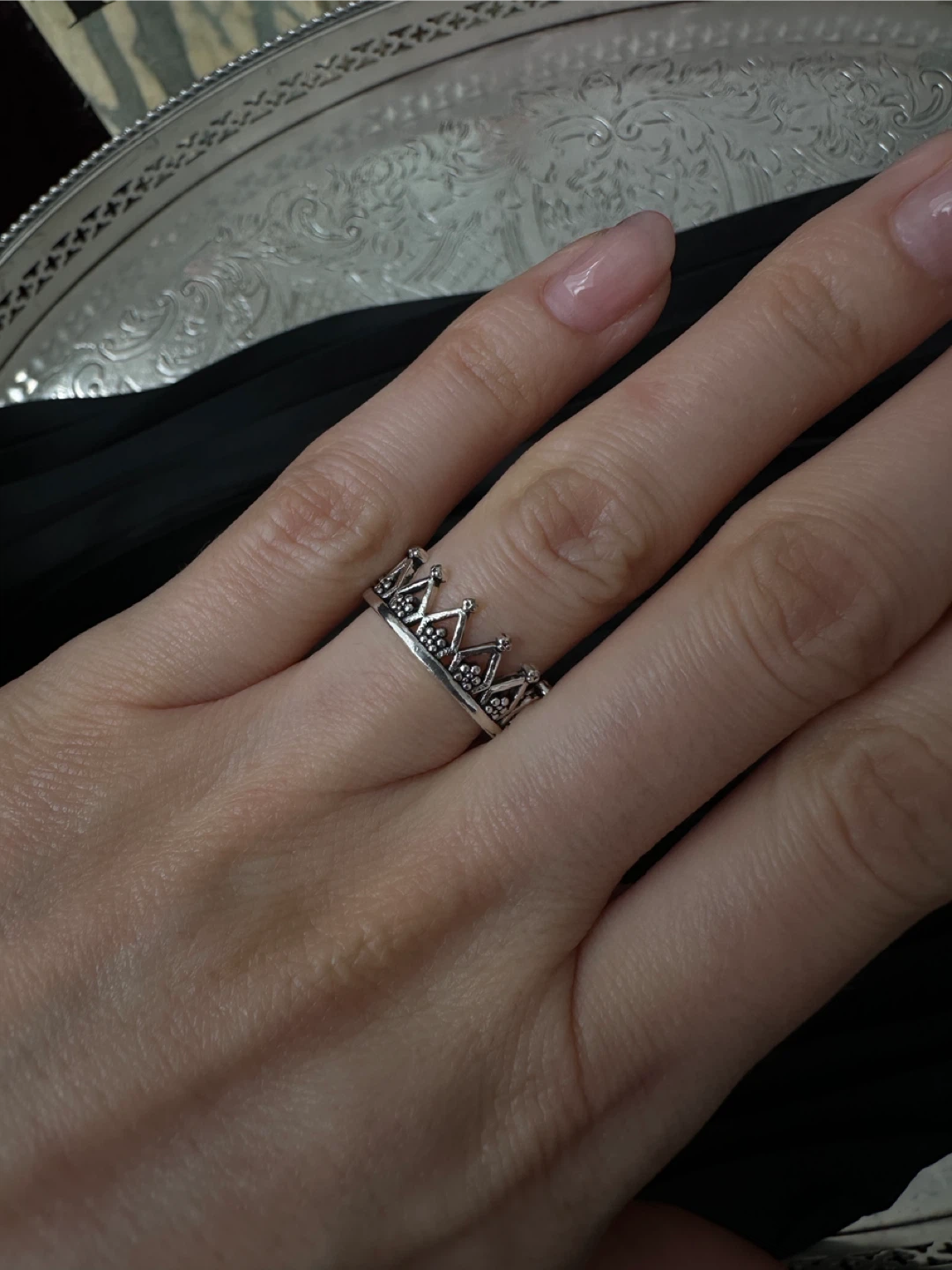 Crown Ring Sterling Silver S925