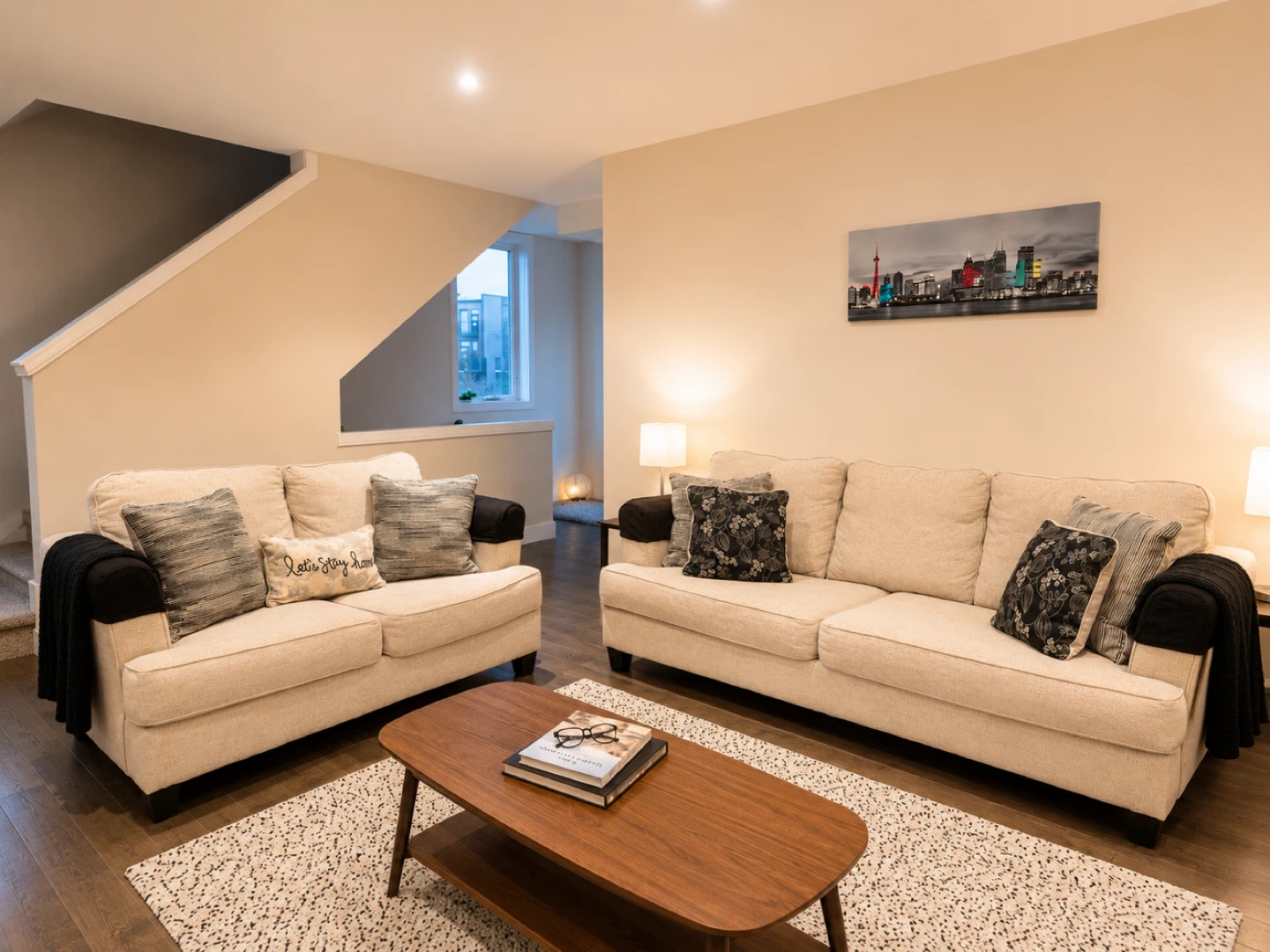 MOVING SALE - The Brick Beige Loveseat Sofa Set