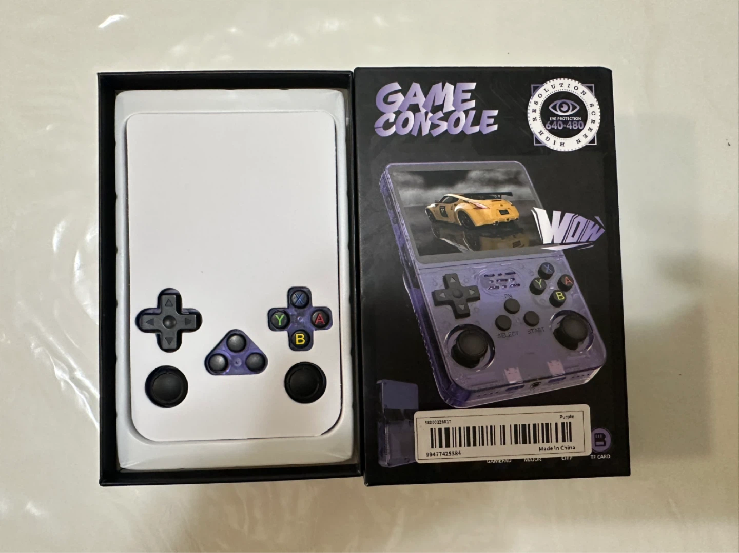 R36SX Game Player - Purple Transparent Handheld Console - photo 4