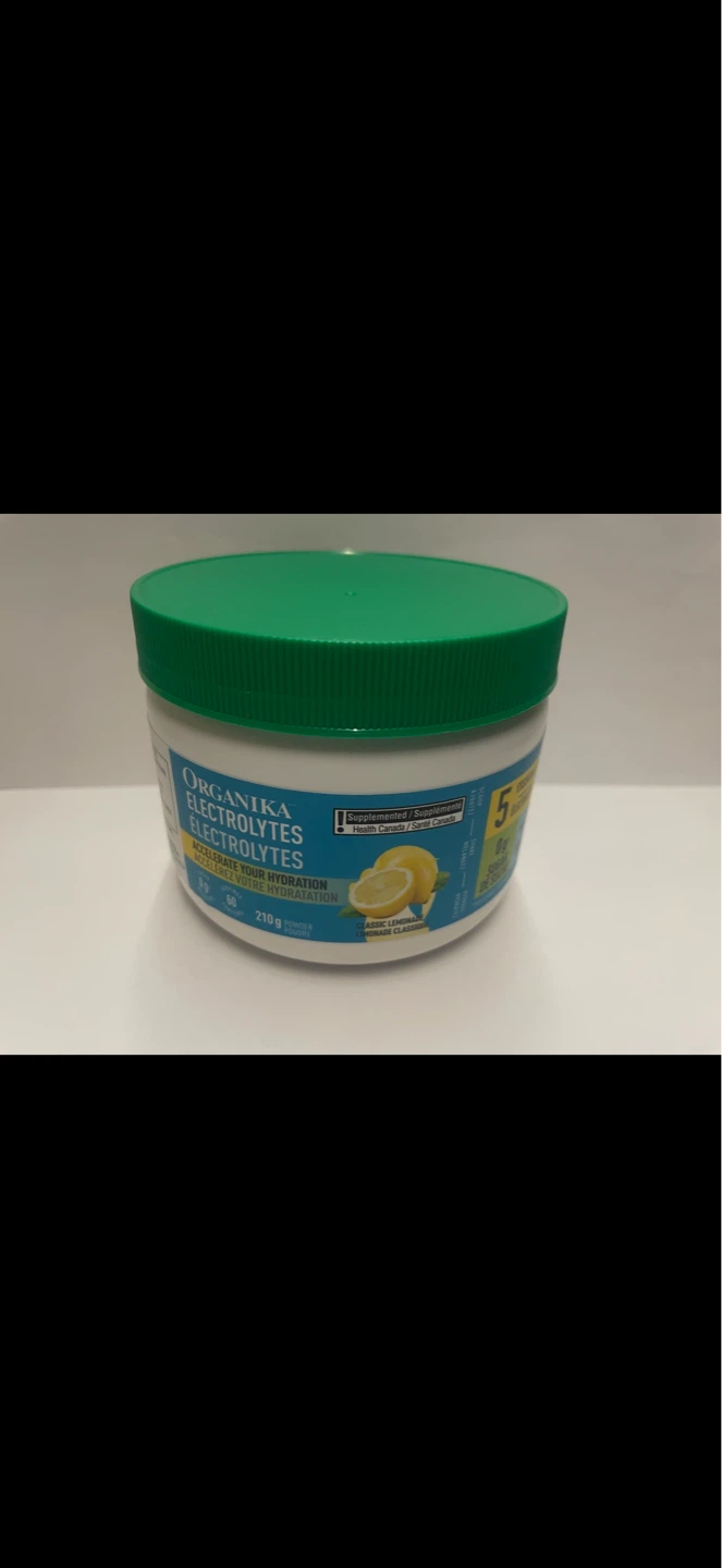 Organika Electrolytes Powder - Lemon Flavour