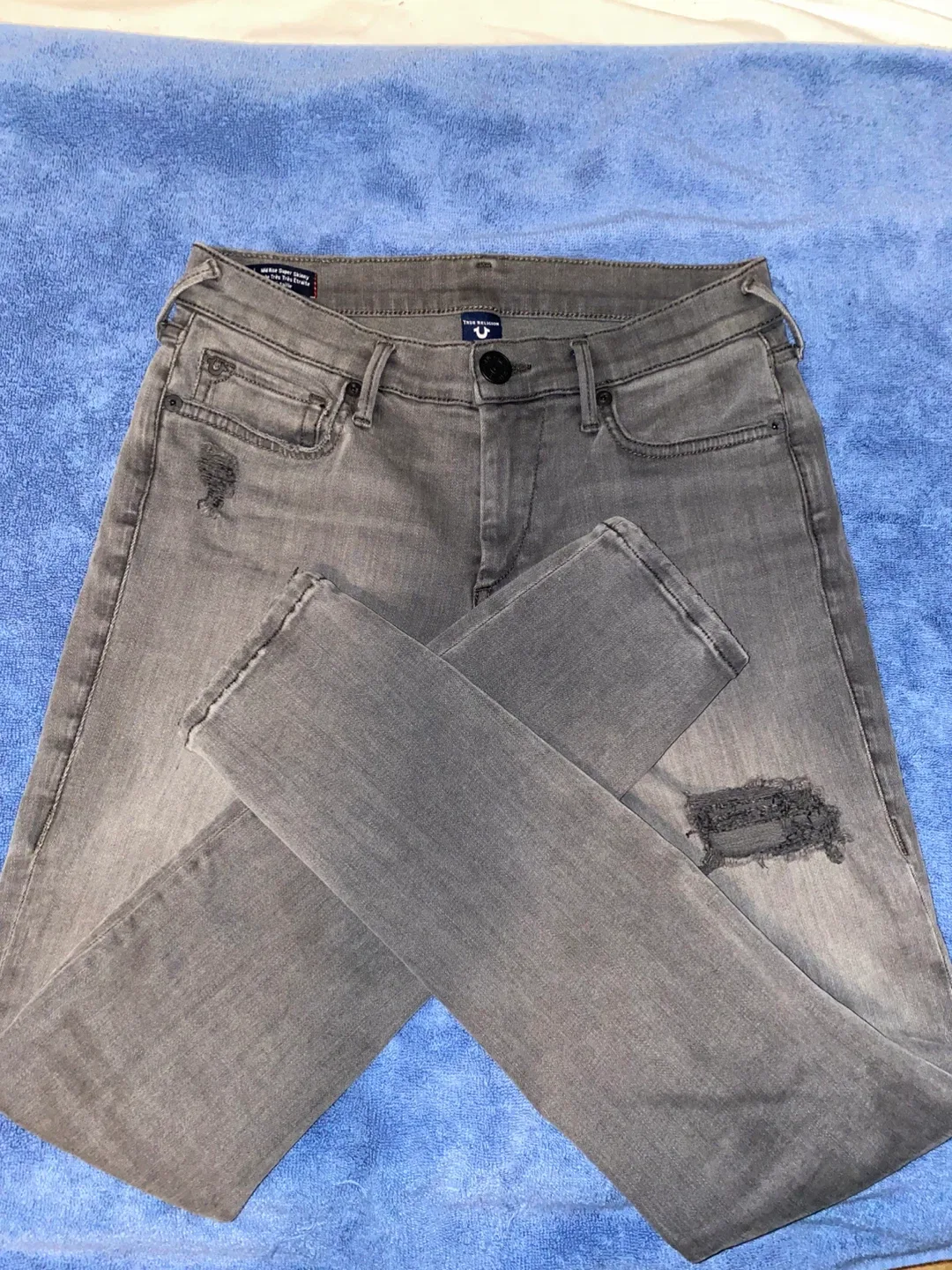 True Religion  Halle Grey Jeans Size 27