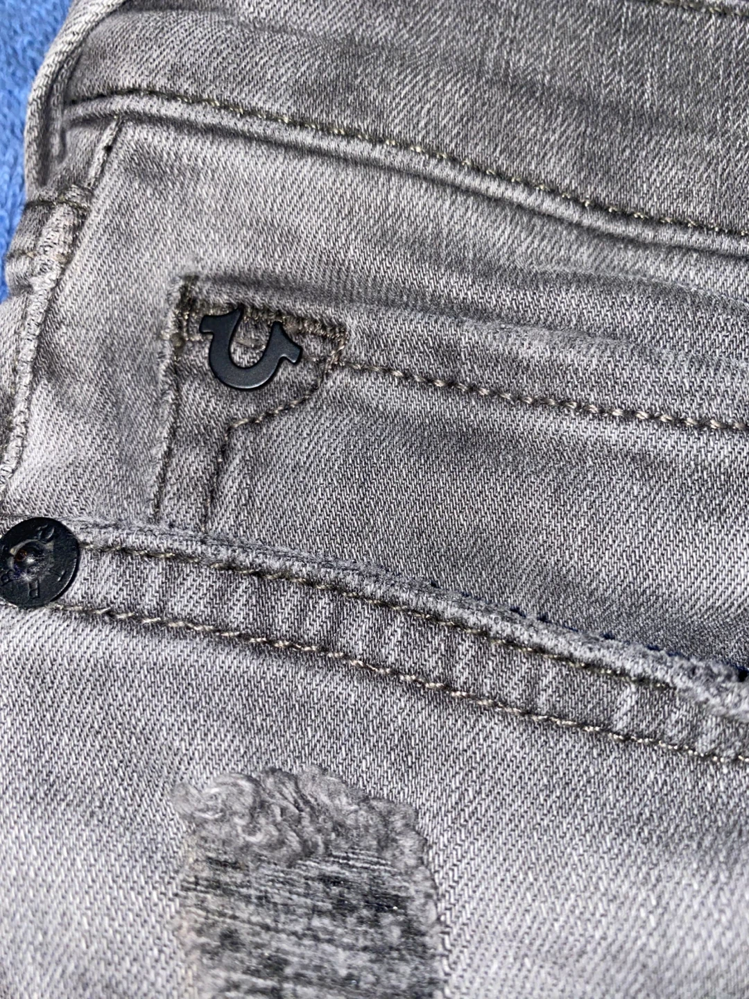 True Religion  Halle Grey Jeans Size 27 - photo 3