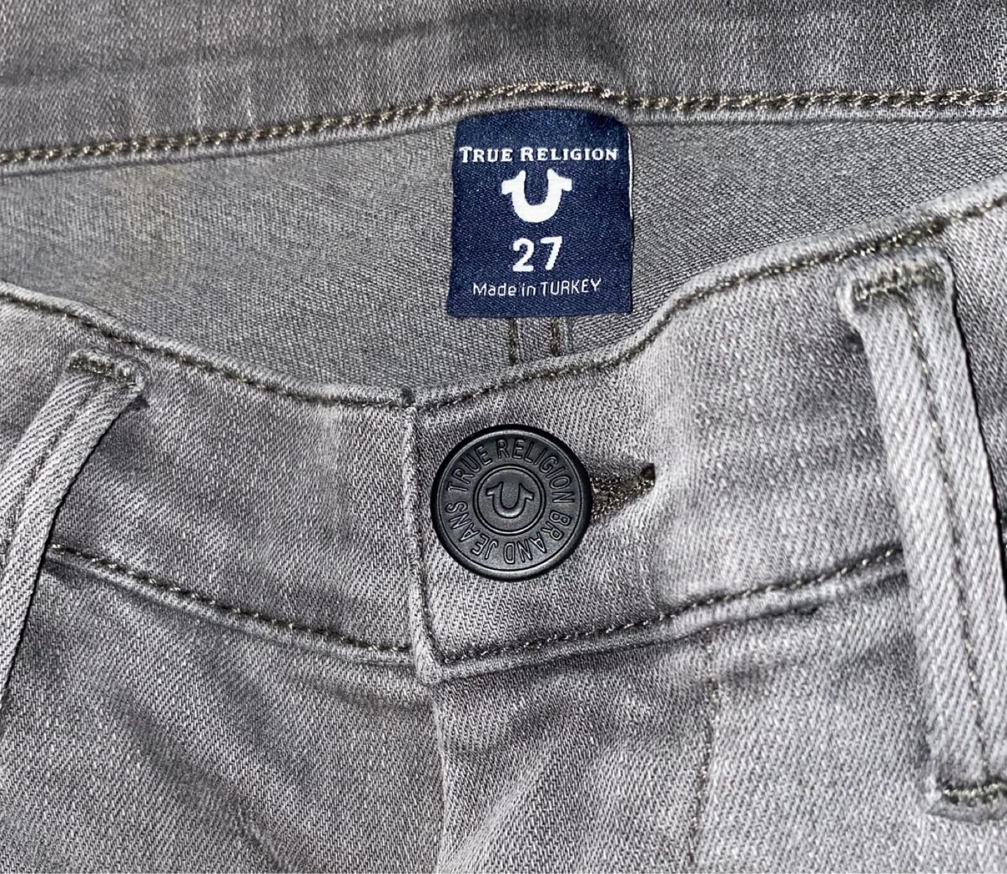 True Religion  Halle Grey Jeans Size 27 - photo 4