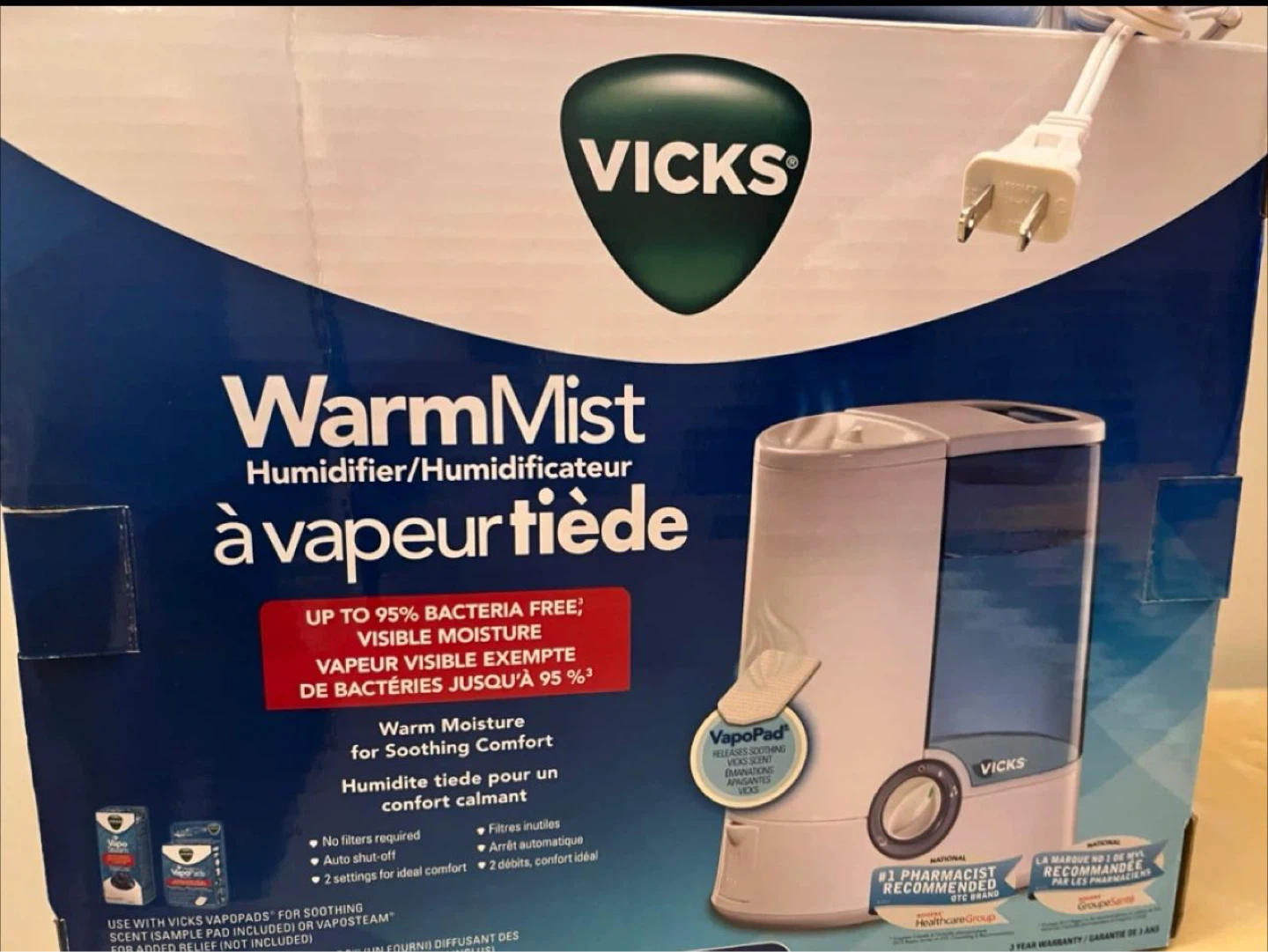 Vicks WarmMist Humidifier - photo 2