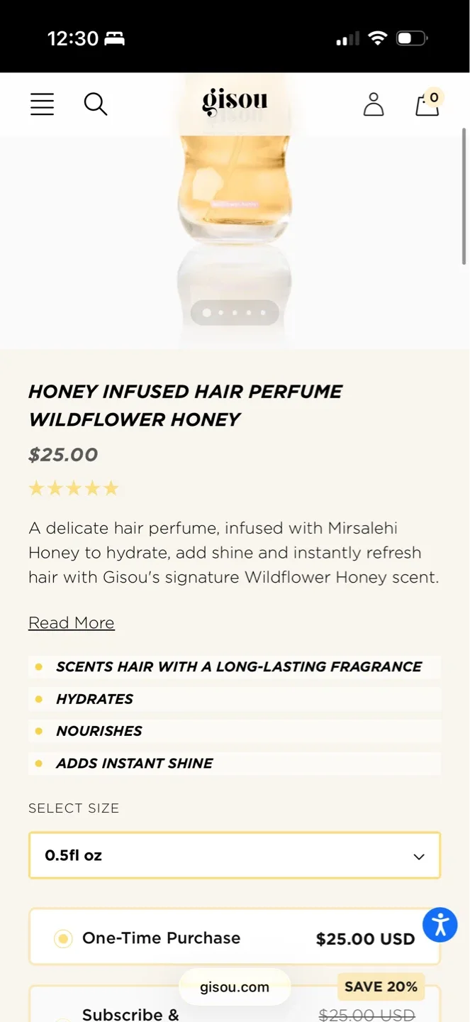 Gisou Honey Infused Hair Perfume - Wildflower Honey - photo 3